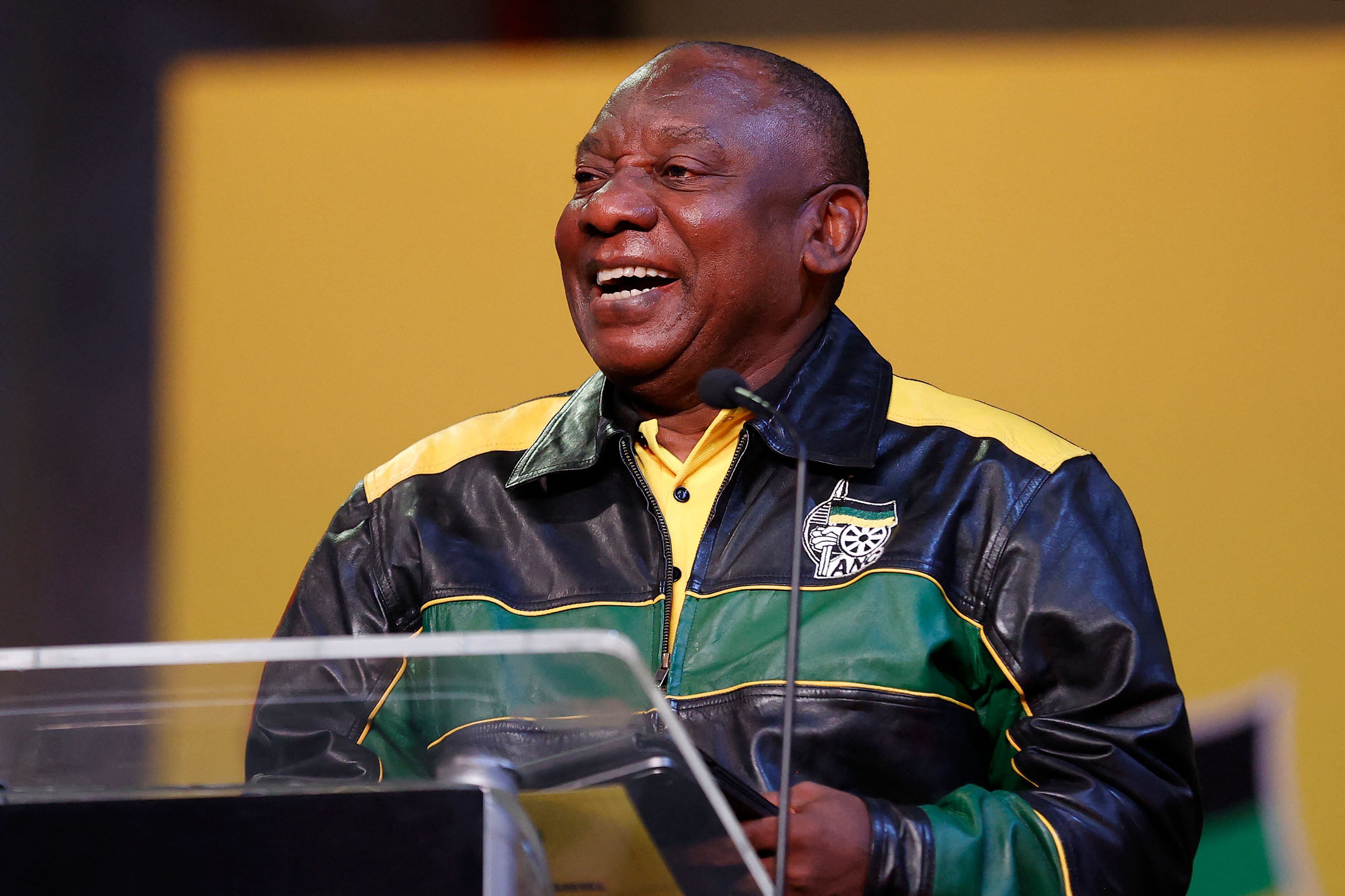 El presidente de Sudáfrica, Cyril Ramaphosa, podría enfrentar un proceso de destitución. FOTO: