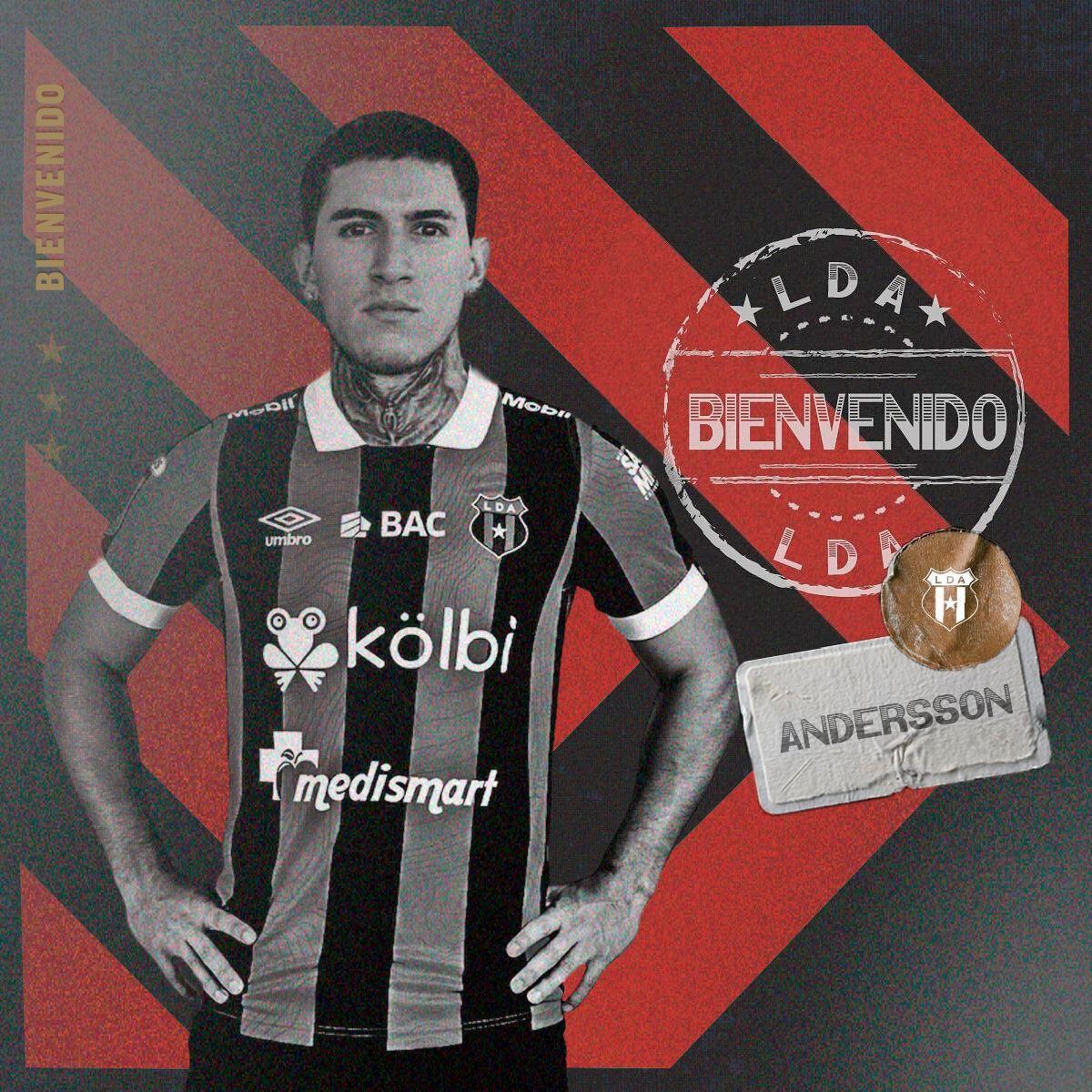 Anderson Canhoto llega por un año a Liga Deportiva Alajuelense.