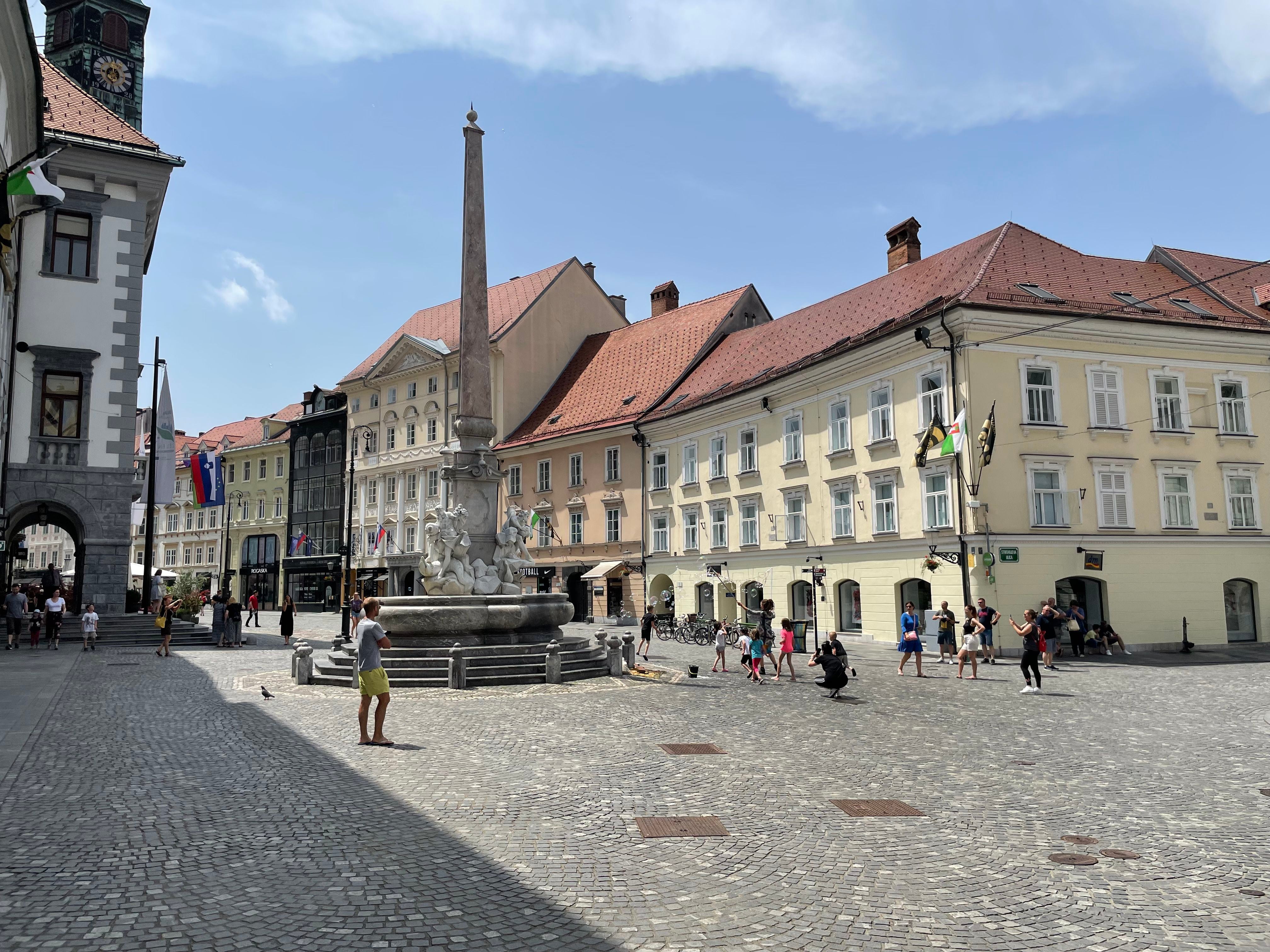 Centro histórico de Ljubljana, Eslovenia.