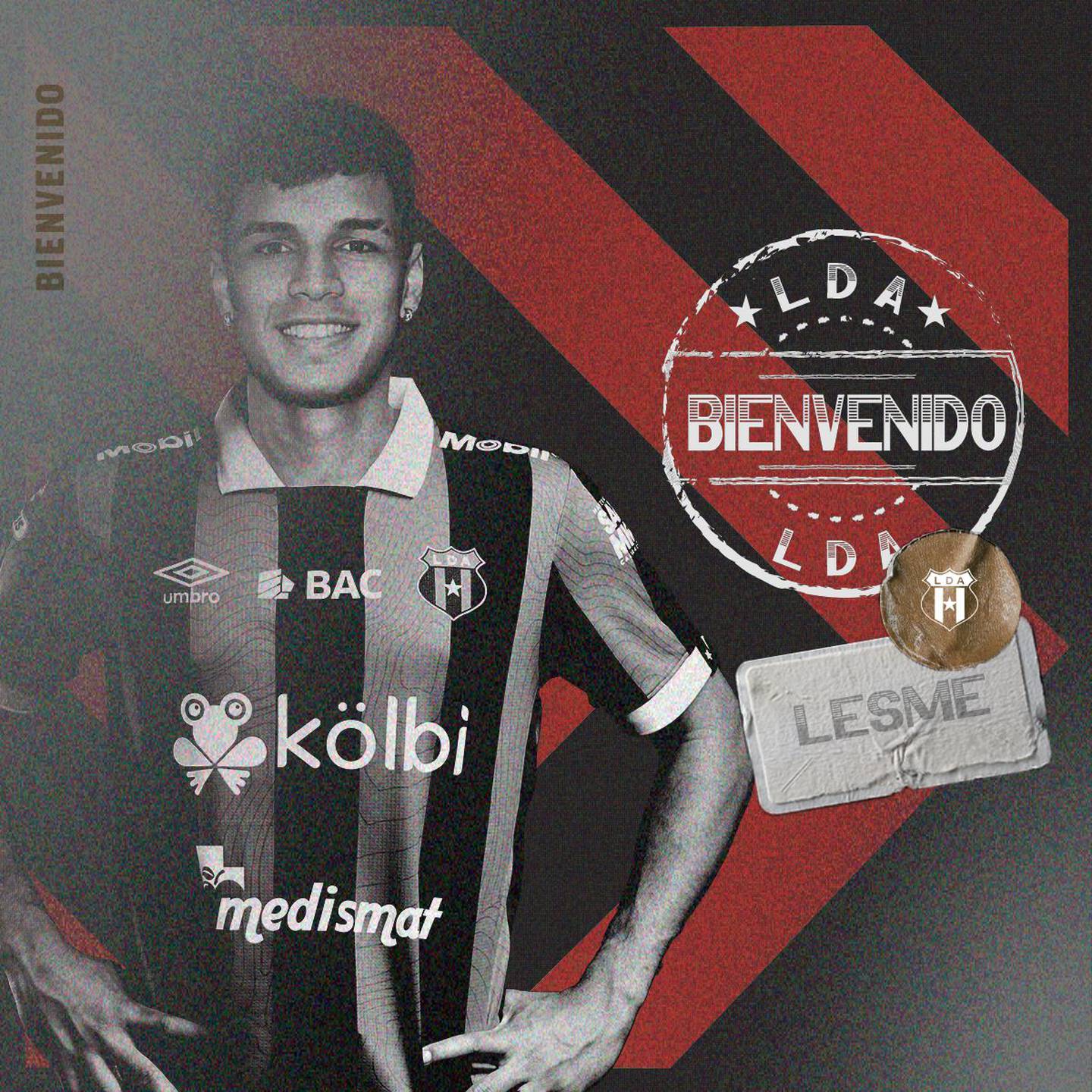 Fernando Lesme fue anunciado de manera oficial por Liga Deportiva Alajuelense.
