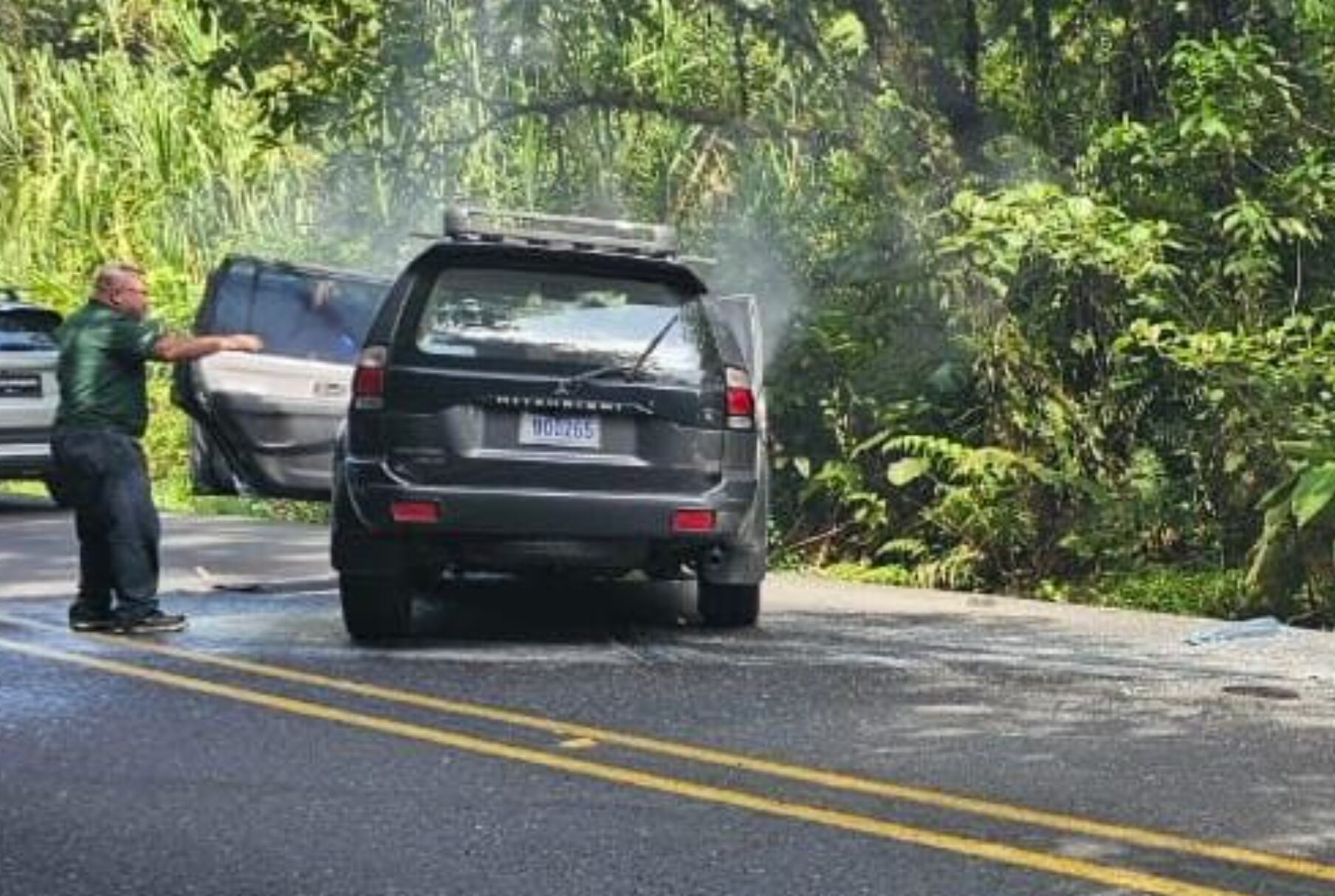 La mañana de este miércoles se registró una colisión en la ruta 32. Foto: Reiner Montero, corresponsal GN 