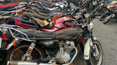 Motocicletas decomisadas 