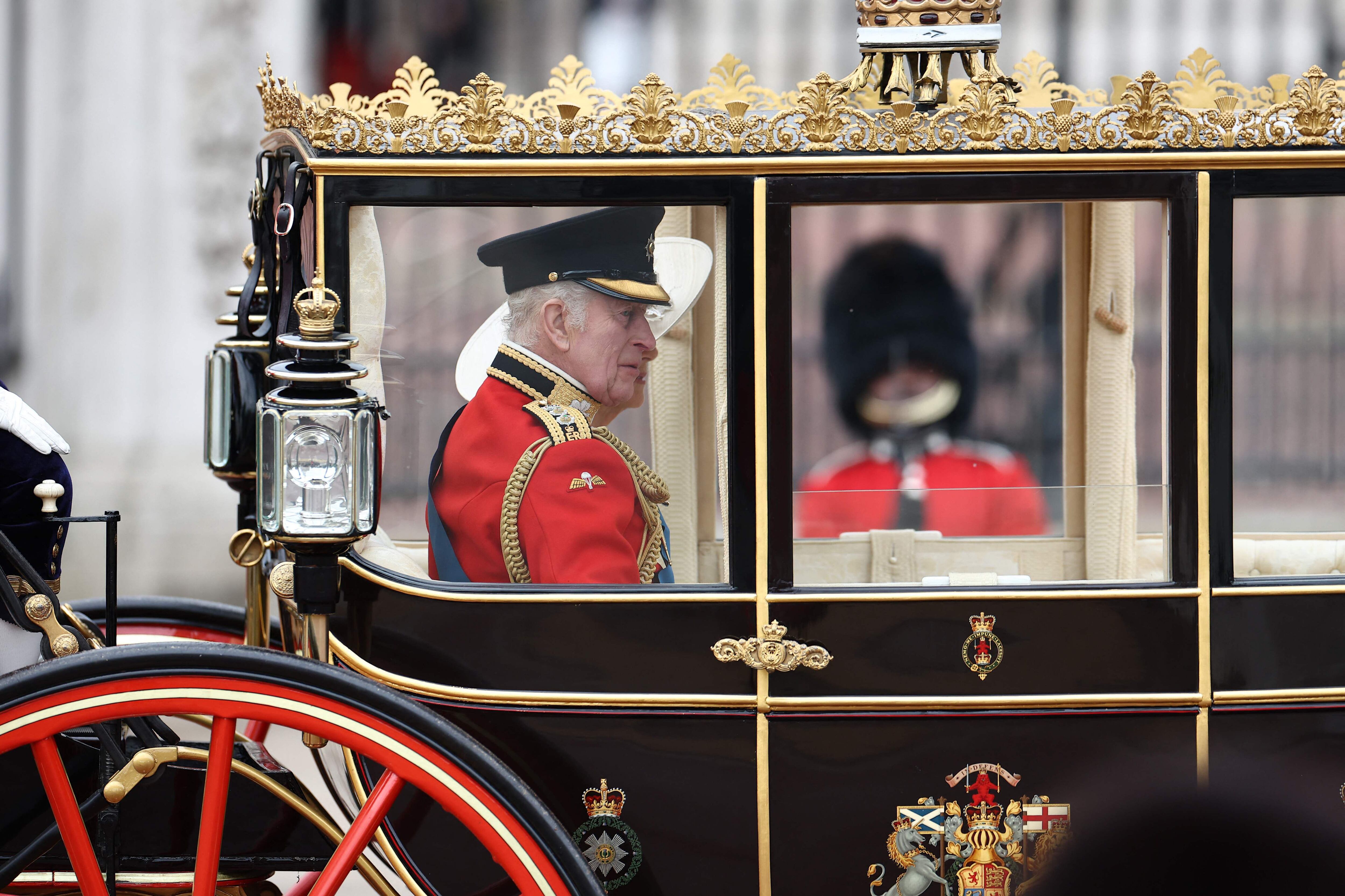En este carruaje asistió el rey Carlos III al desfile en su honor en Londres.  