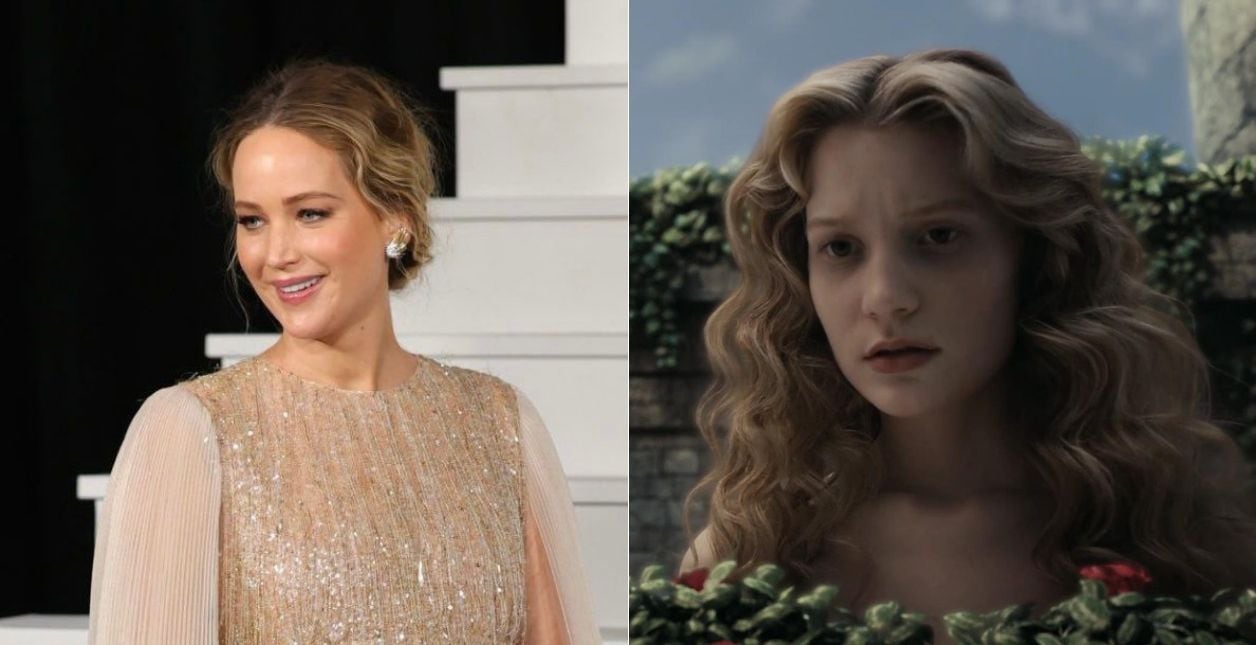 Aunque deseaba el papel, Jennifer Lawrence afirma que no hubiera logrado el acento británico que su colega Mia Wasikowska consiguió interpretar en 'Alicia en el país de las maravillas'. Foto: Archivo/IMDb
