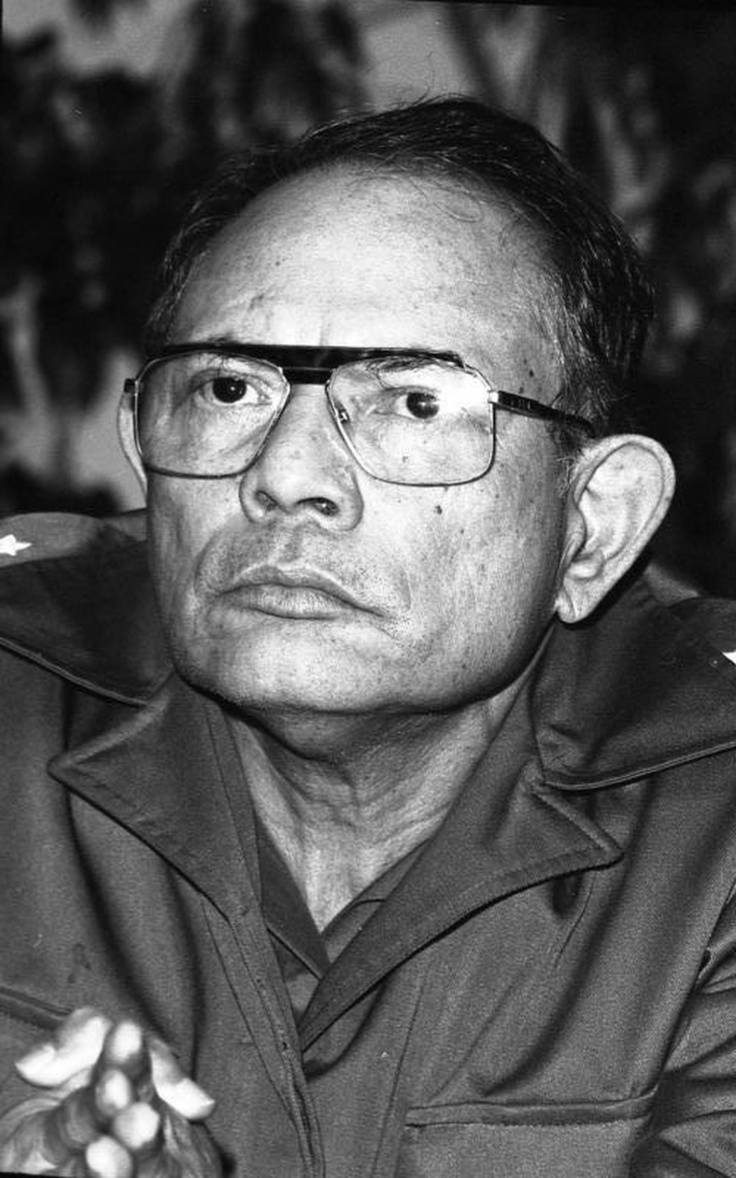 El nicaragüense Tomas Borge Martinez, miembro fundador del  el Frente Sandinista de Liberación Nacional (FSLN).