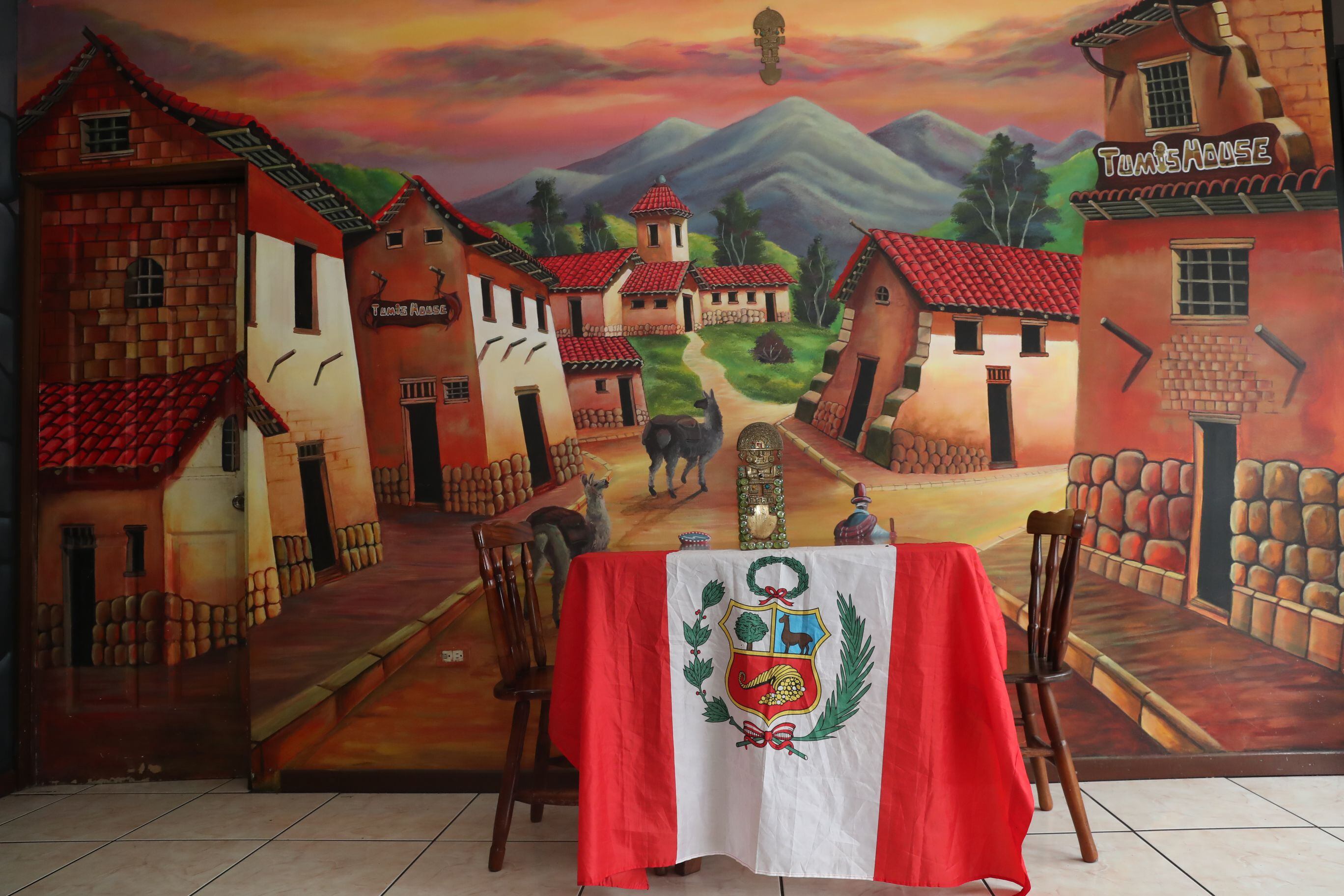 La decoración es bastante original y muy apegada a la cultura peruana. 