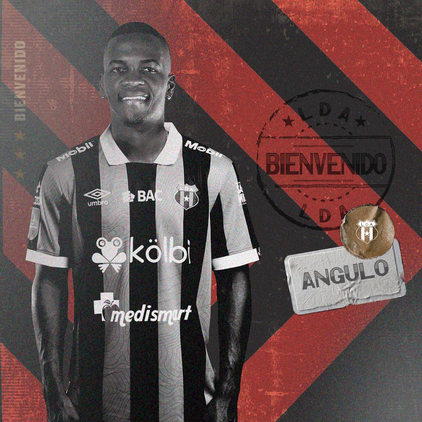 Larry Angulo es la segunda contratación de Liga Deportiva Alajuelense.