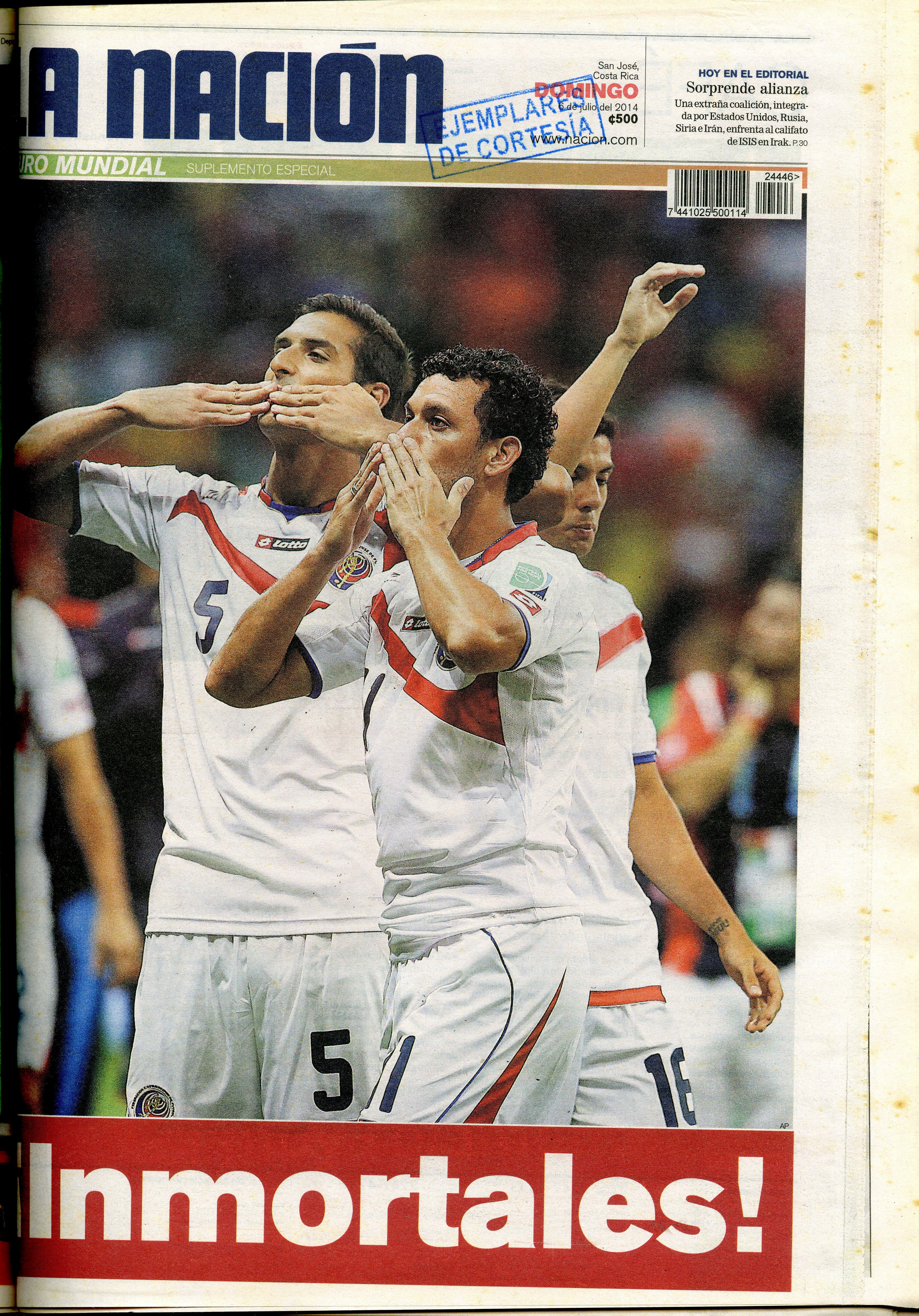 El Mundial de Brasil 2014 se acabó para la Selección de Costa Rica el 5 de julio, pero perdurará por siempre en el corazón de los ticos. Fotografía: Archivo LN