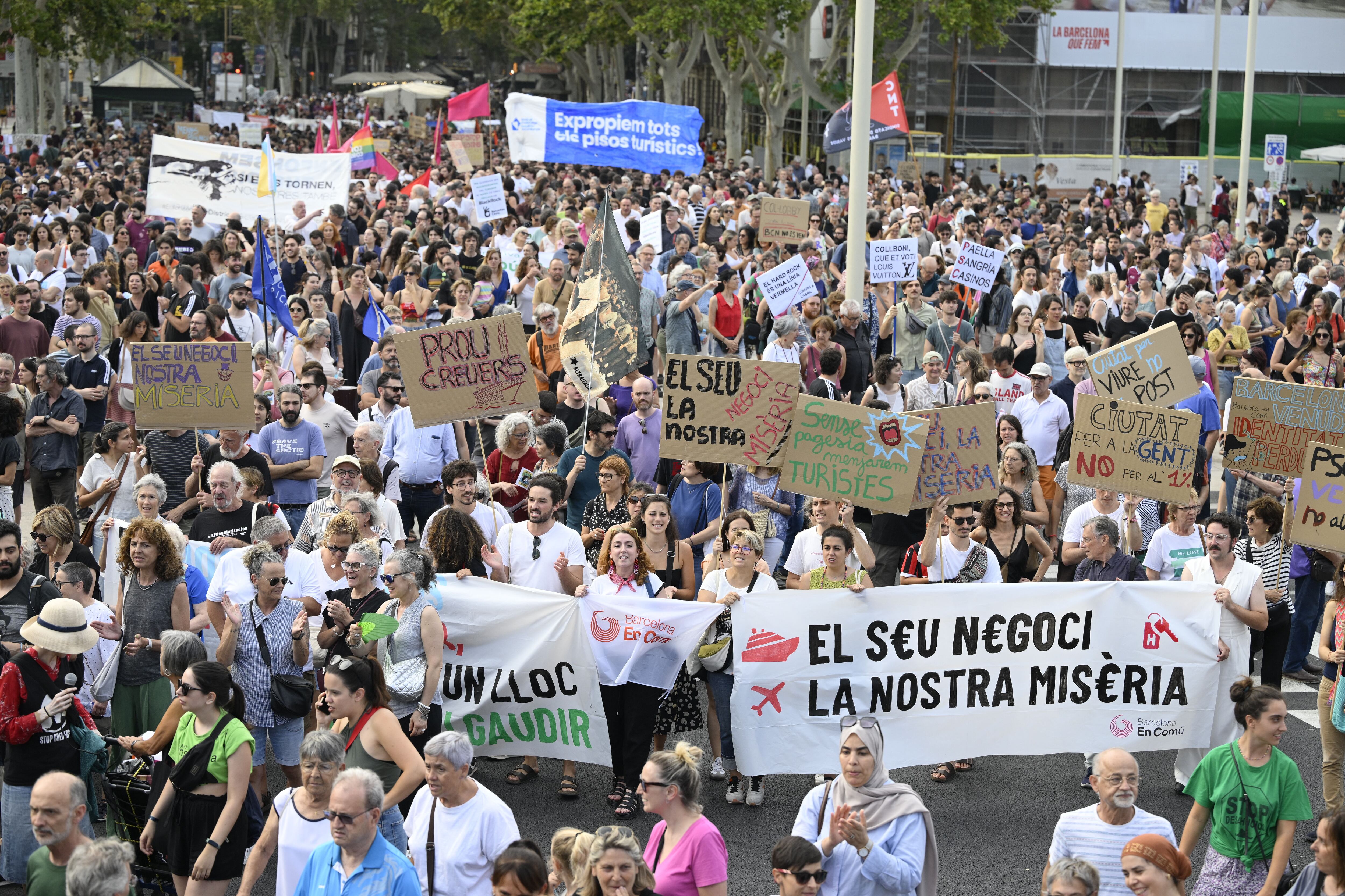 El costo de la vida en Barcelona ha subido considerablemente, según manifiestan sus pobladores. Foto: AFP