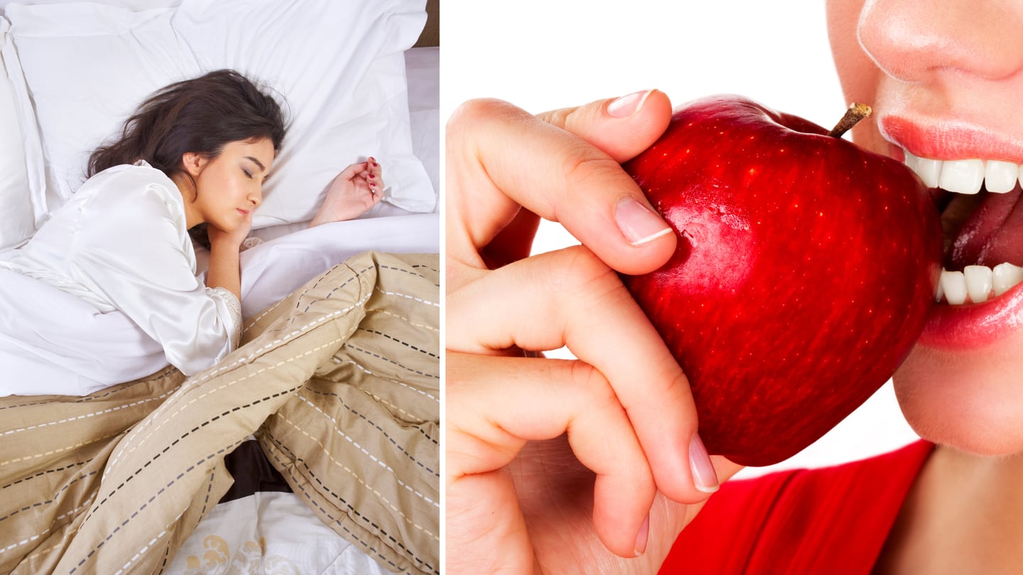 La manzana es una fruta ideal para consumir antes de dormir debido a sus múltiples beneficios para la salud.