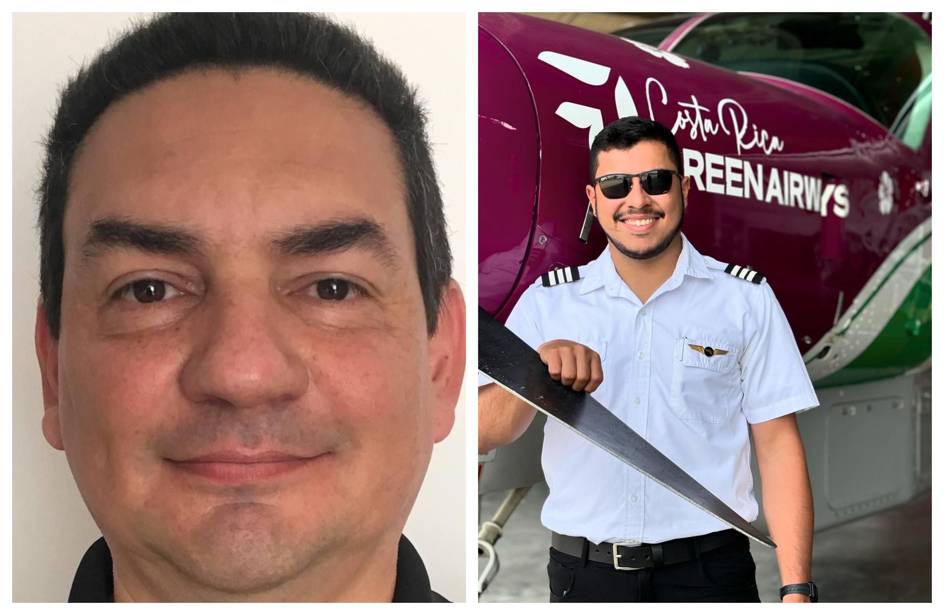El piloto Carlos Noguera y el copiloto Ismael Alvarado Garita fallecieron segundos después de despegar de la pista en Carate de Puerto Jiménez. Foto: Cortesía