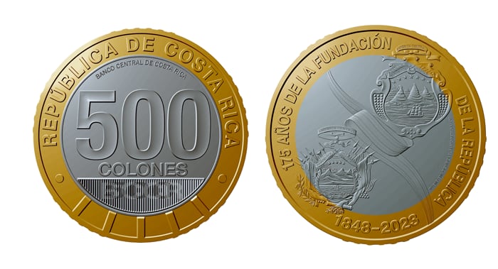 Además de las 4.000 unidades coleccionables que se vendieron al público por la fundación de la República, el BCCR también puso 2,5 millones de estas monedas conmemorativas en circulación.