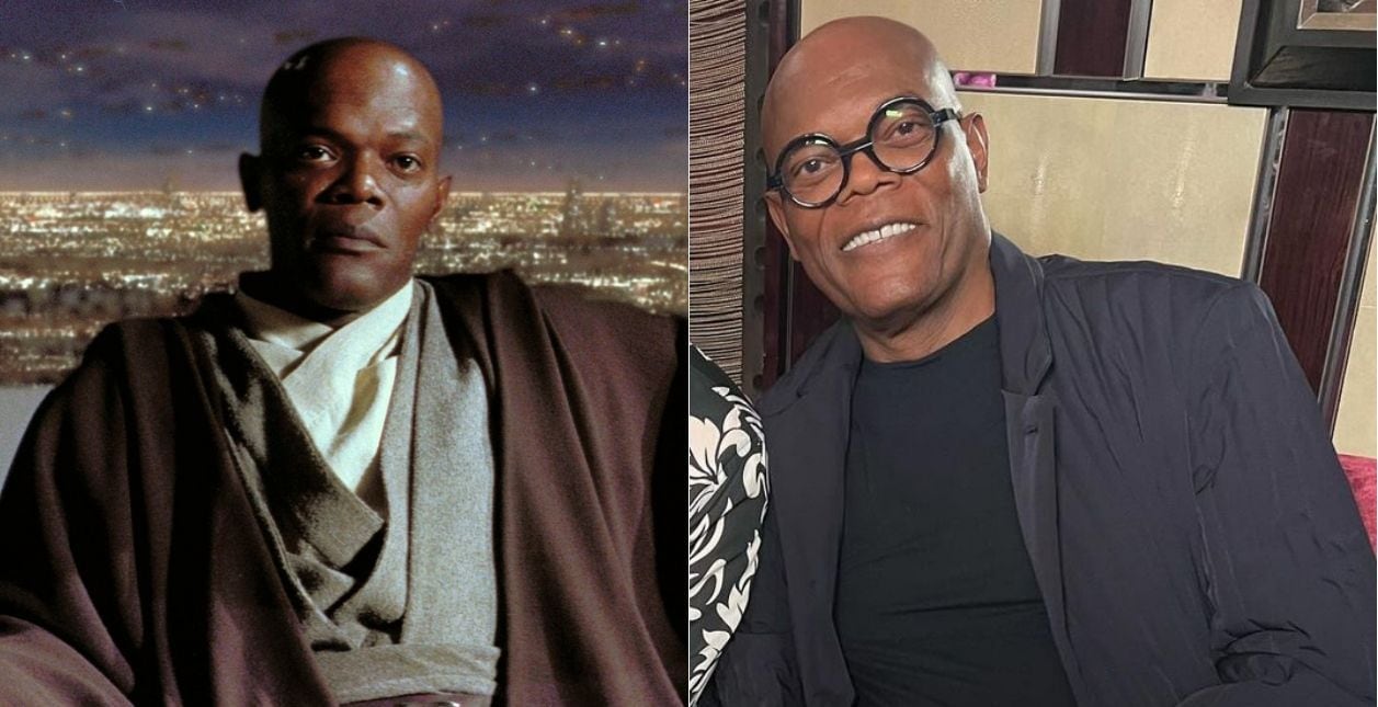 Samuel L. Jackson tuvo el papel de Mace Windu, un miembro del Consejo Jedi. Cinco años antes del estreno de la película, el estadounidense ya había saltado a la fama internacional por su actuación en el filme 'Pulp Fiction'. Foto: IMDb/Instagram