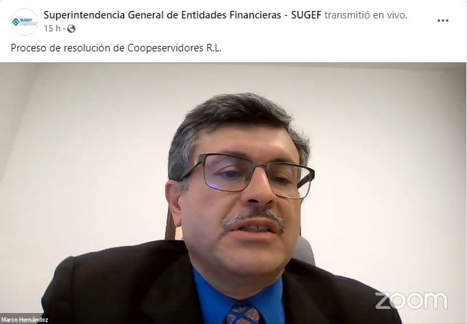Marco Hernández, encargado de la resolución de Coopeservidores, dijo que el ‘banco bueno’ debe absorberse en equilibrio, tanto los activos como los pasivos tienen que ser por el mismo monto.