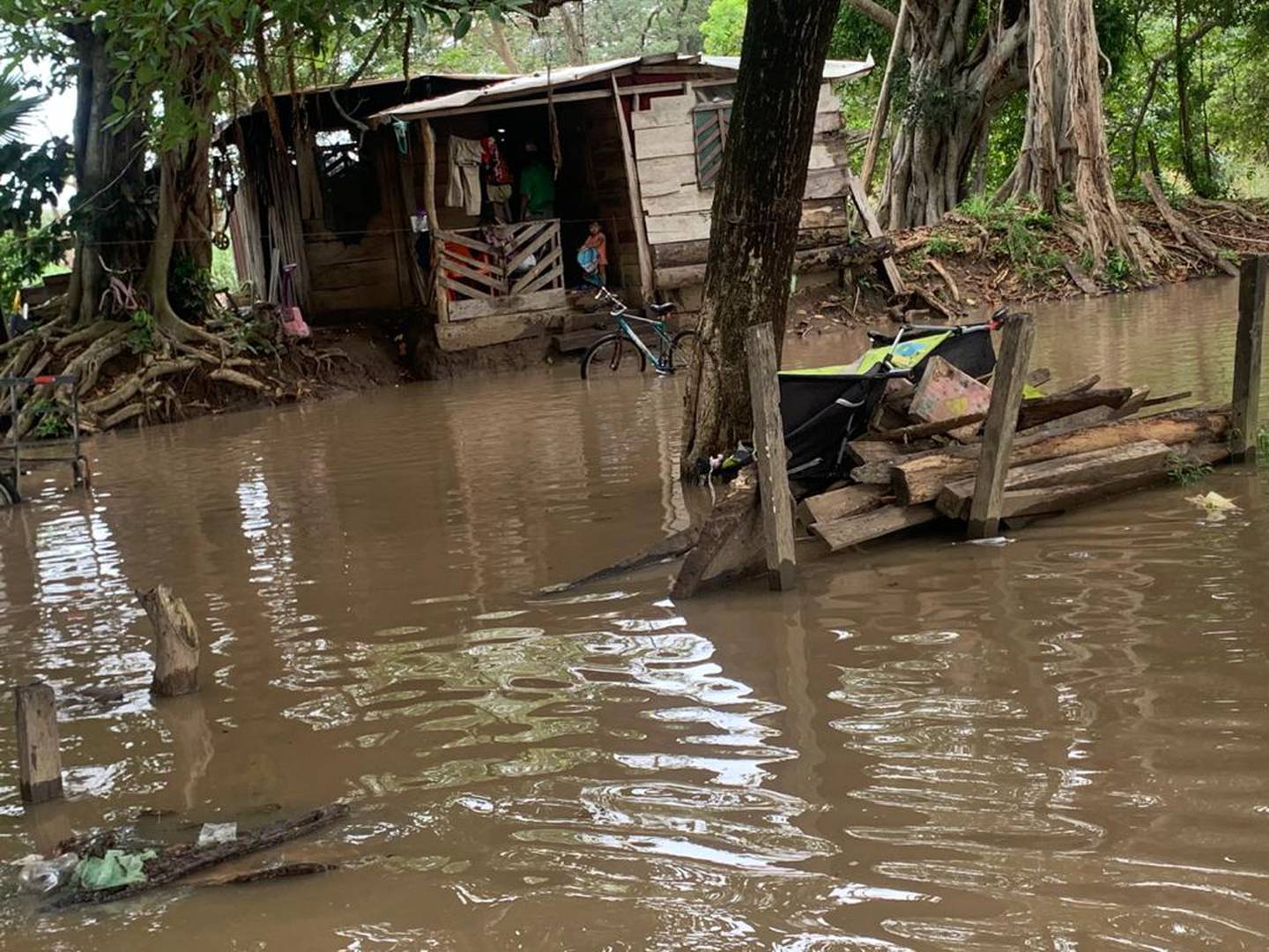 Guanacaste tuvo los mayores embates de lluvia e inundaciones por efecto indirecto de la tormenta tropical Marco. Foto: Cortesía CNE.