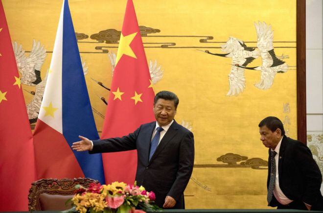 Durante el gobierno de Rodrigo Duterte (2016-2022), las relaciones entre China y Filipinas fueron muy estrechas. Foto: AFP
