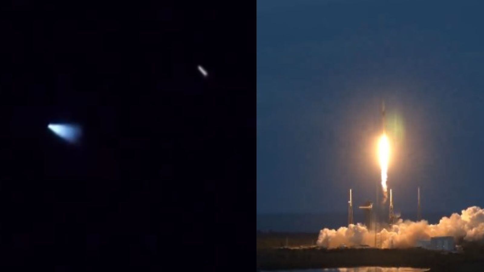 Objeto visto anoche en el cielo era el cohete Falcon 9 de SpaceX
