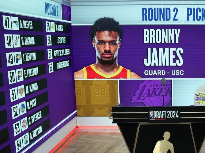 Hijo de LeBron James elegido por los Lakers en el Draft