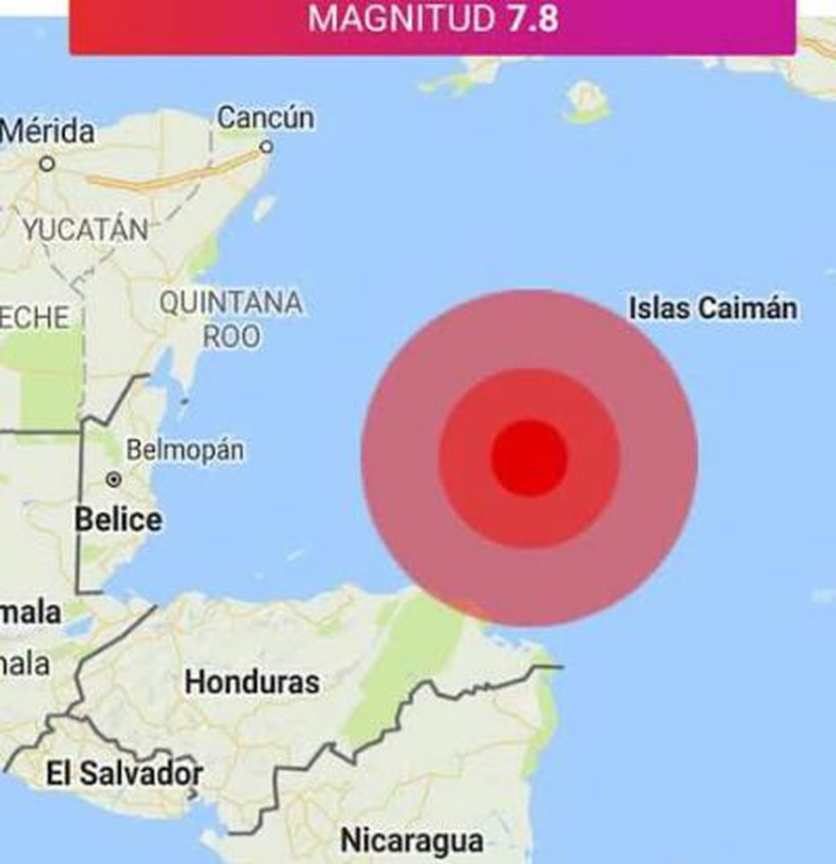 Terremoto de 7,8 grados sacude gran parte de Honduras La Nación