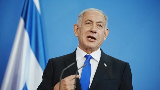 El Primer Ministro israelí, Benjamin Netanyahu, durante una conferencia de prensa.