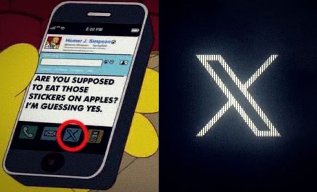 En las redes sociales circula una imagen que sugiere que 'Los Simpson' predijeron el cambio de logo de Twitter.
