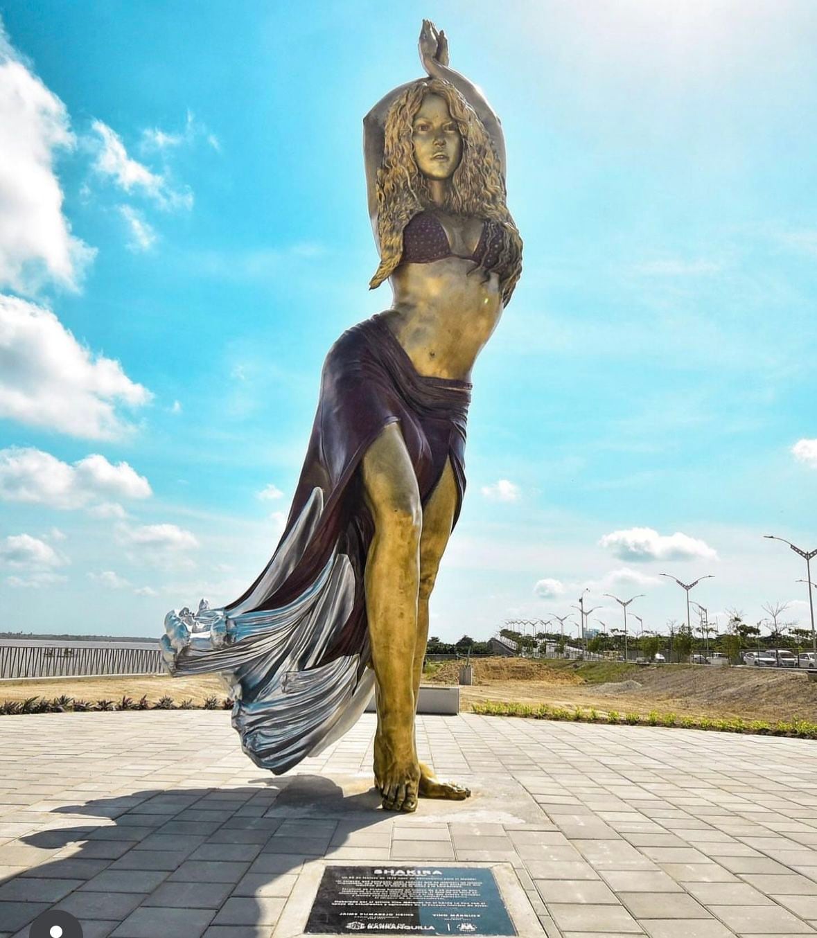 La estatua de Sofía Vergara será similar a la de Shakira, la cual fue inaugurada en 2023.