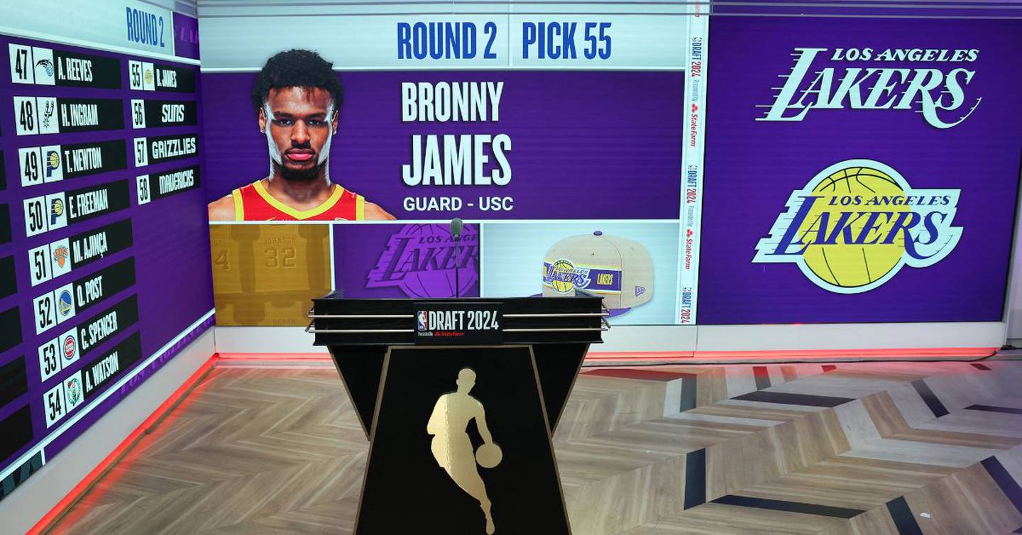 El hijo de LeBron James fue elegido por los Lakers en el en el lugar 55 del Draft de la NBA. (Foto: AFP)