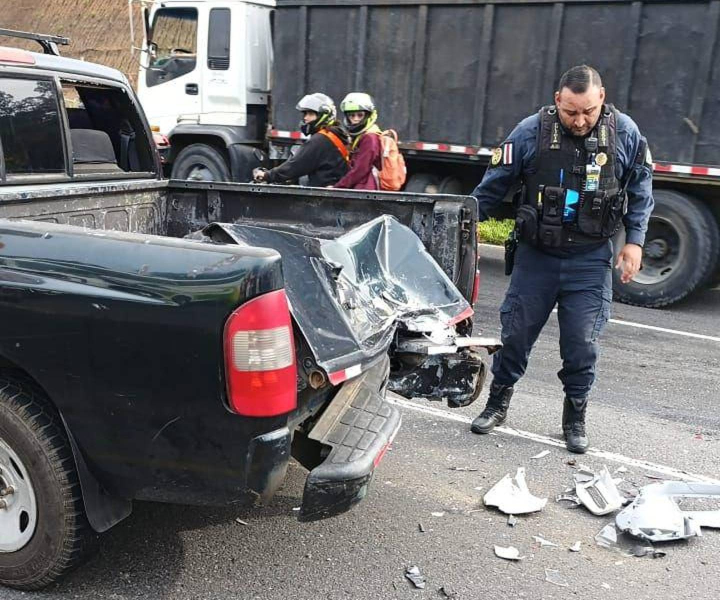 Policía muere en accidente de tránsito en la General Cañas