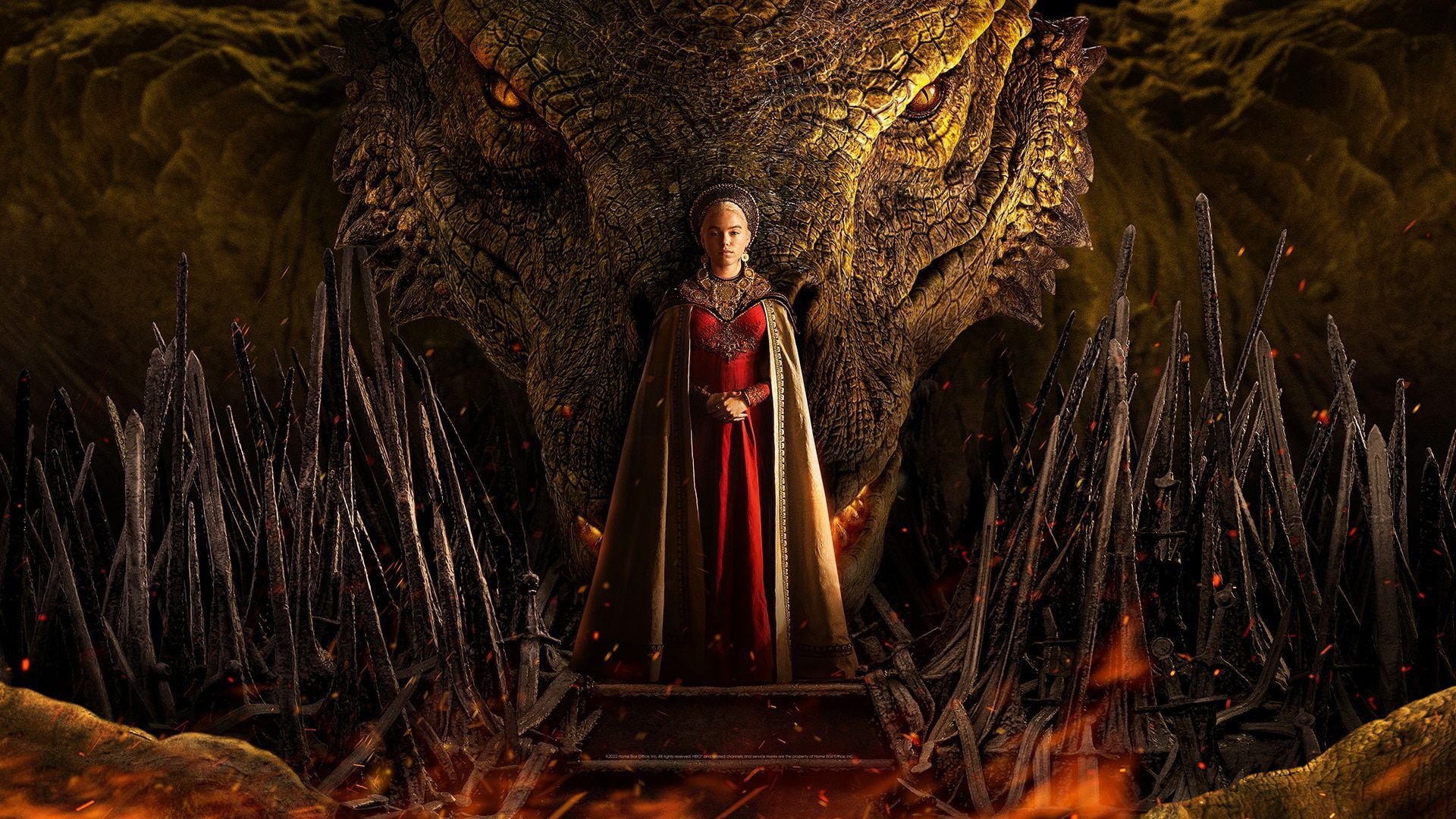 'House of the Dragon' invirtió una cantidad exagerada de dinero en los efectos especiales para crear a sus dragones. Fue plata bien invertida. Foto: HBO Max.