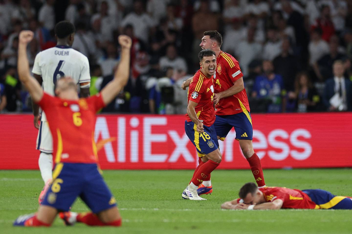 Así celebró España la obtención de la Eurocopa contra Inglaterra.
