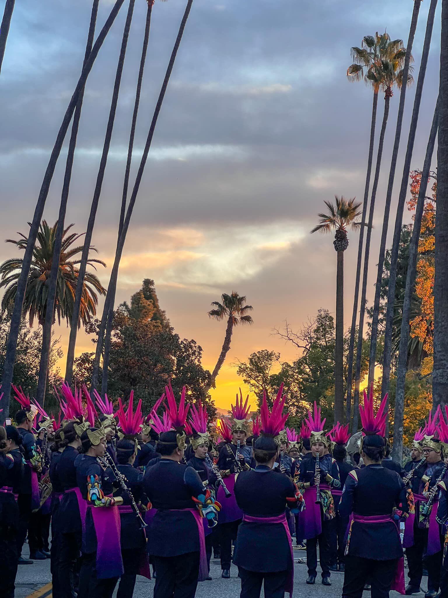 La Banda Municipal de Zarcero participa en el Desfile de las Rosas en Pasadena, California. La agrupación subió una imagen previo al inicio de la actividad.