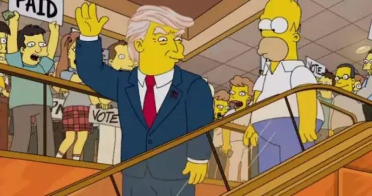 'Los Simpson' también habrían anticipado la llegada al poder del exmandatario estadounidense, Donald Trump, así como su detención en agosto.