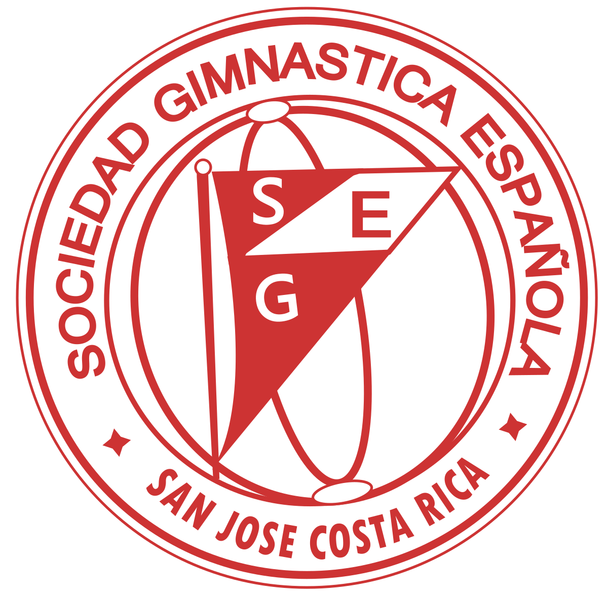 Este es el logo con el que aún se recuerda a la Sociedad Gimnástica Española. Foto: WikiCommons