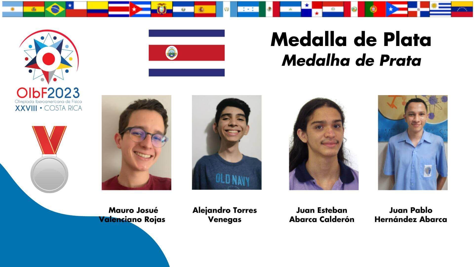 Ellos son los ganadores de medalla de plata de la Olimpiada Iberoamericana de Física, que se realizó de forma virtual. Fotografía: UNA