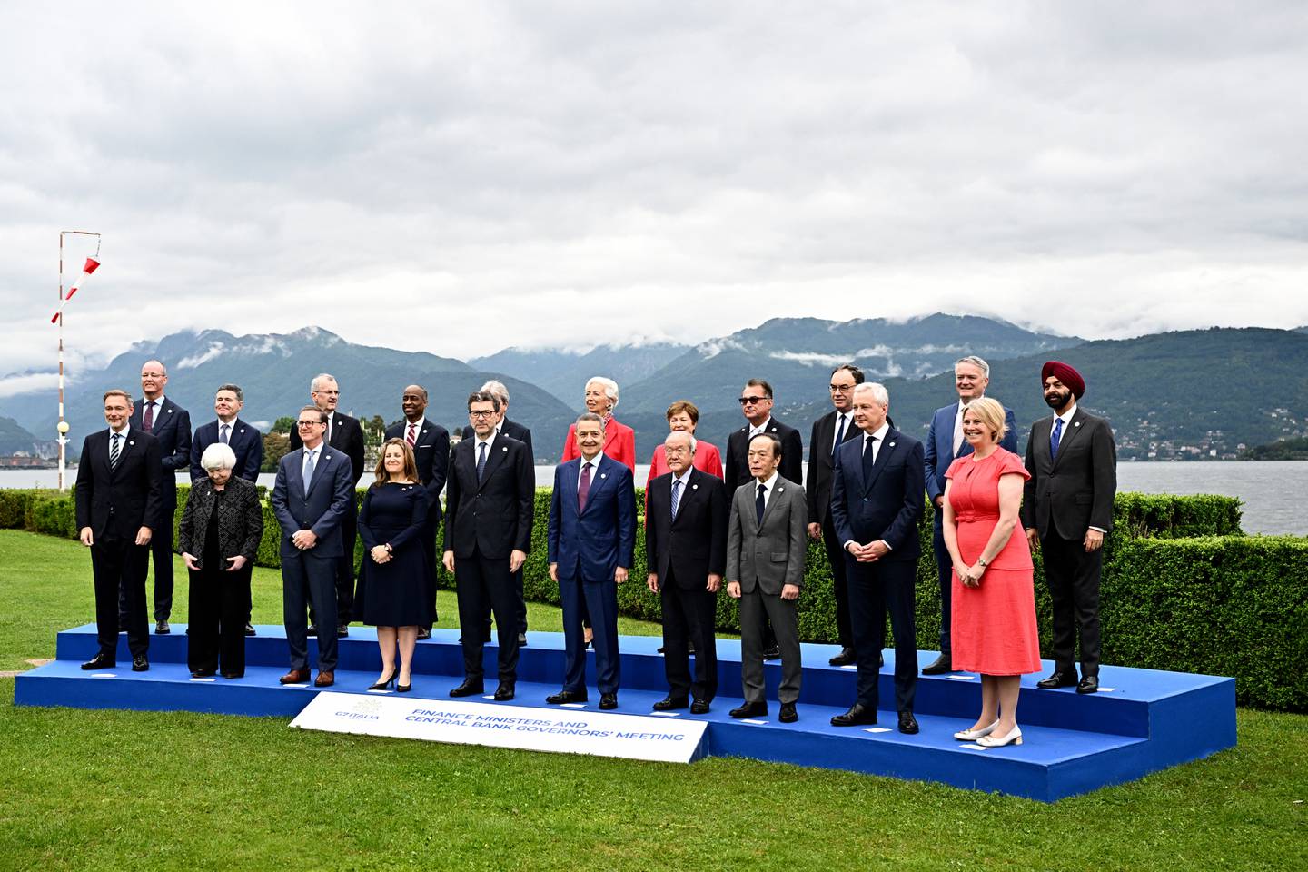 Reunión ministros de Finanzas G7 en Italia