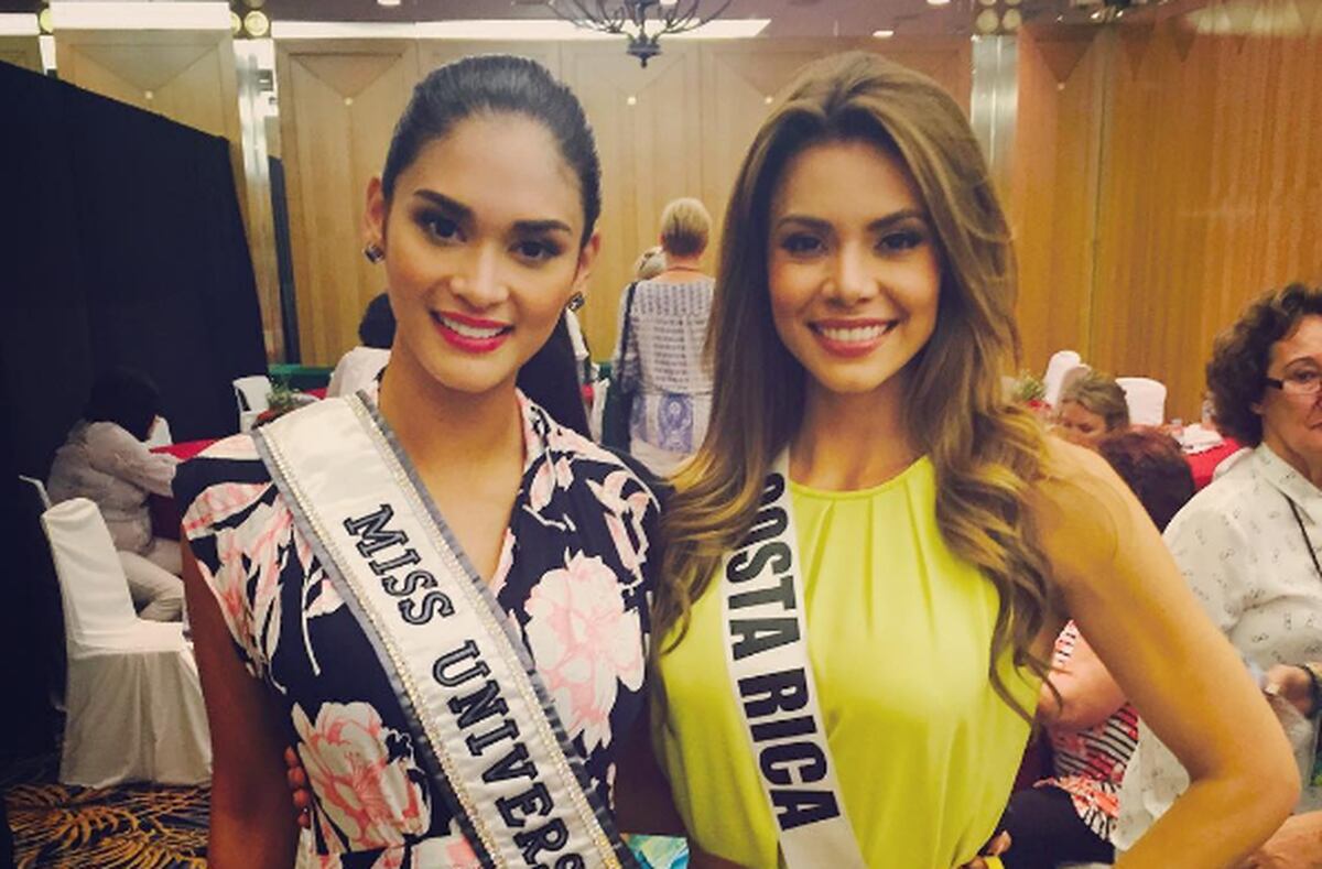Miss Costa Rica se midió de tú a tú con la actual Miss Universo La Nación