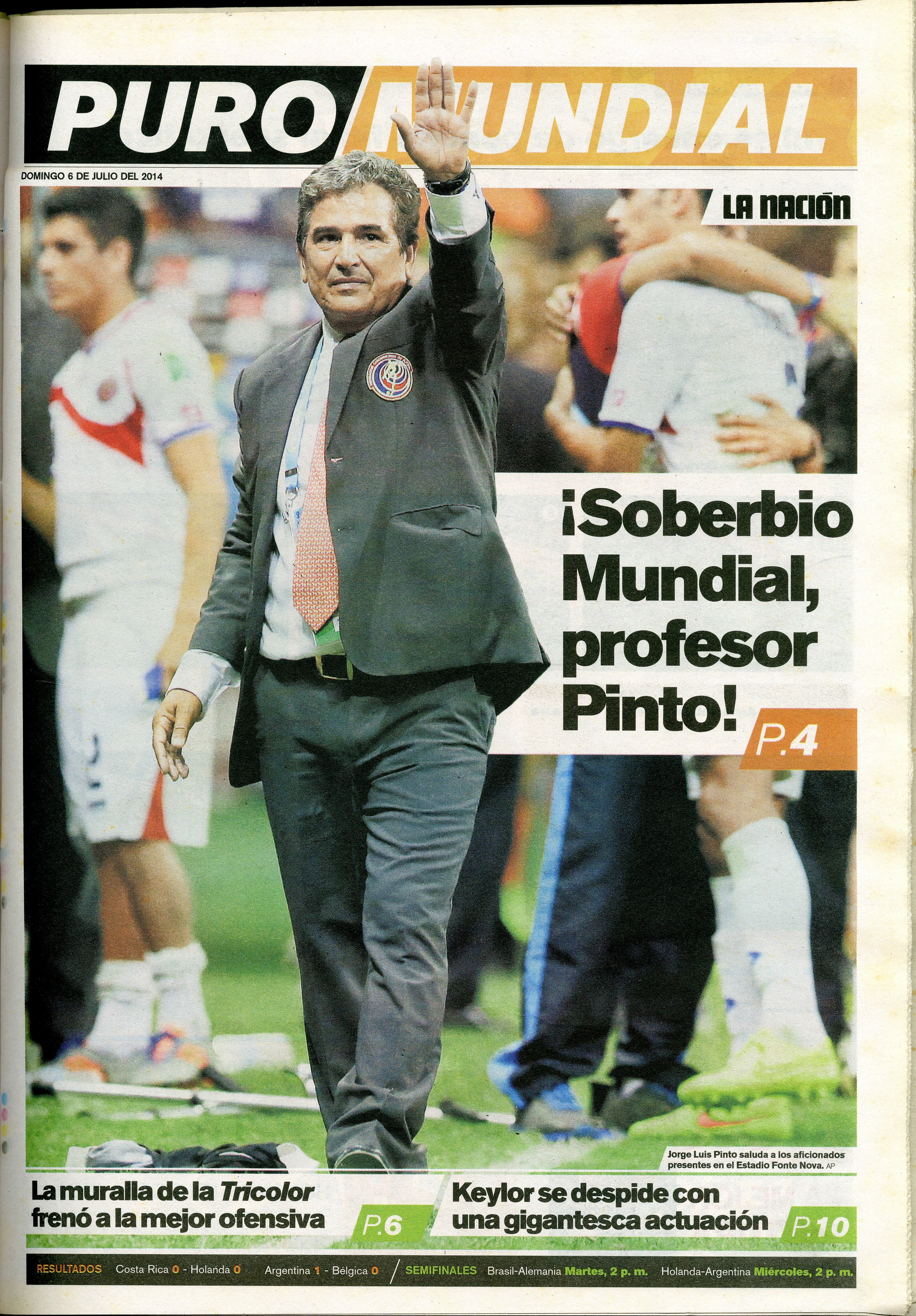 Jorge Luis Pinto tiene tanto mérito en lo hecho por la Selección de Costa Rica en Brasil 2014 como los mismos jugadores. Fue algo de todos. Fotografía: Archivo LN