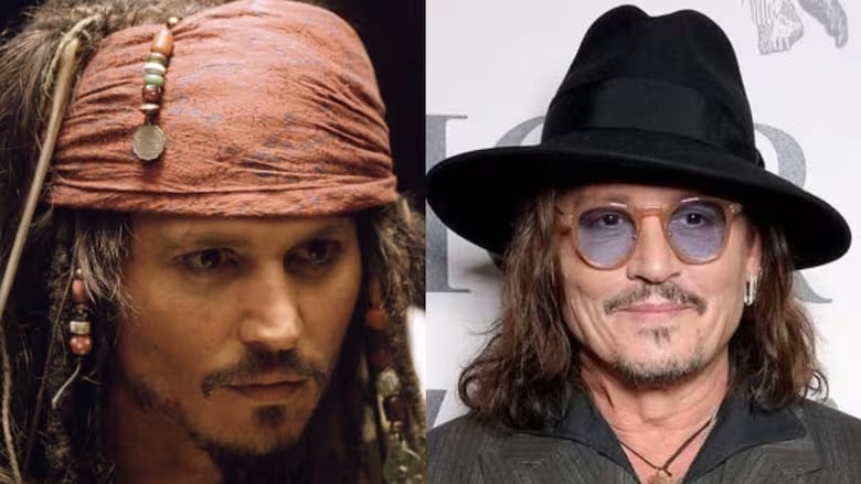 Johnny Depp como el icónico Capitán Jack Sparrow en 'Piratas del Caribe'. Su interpretación del excéntrico pirata lo catapultó a la fama mundial y sigue siendo recordada como una de las más memorables en la historia del cine.