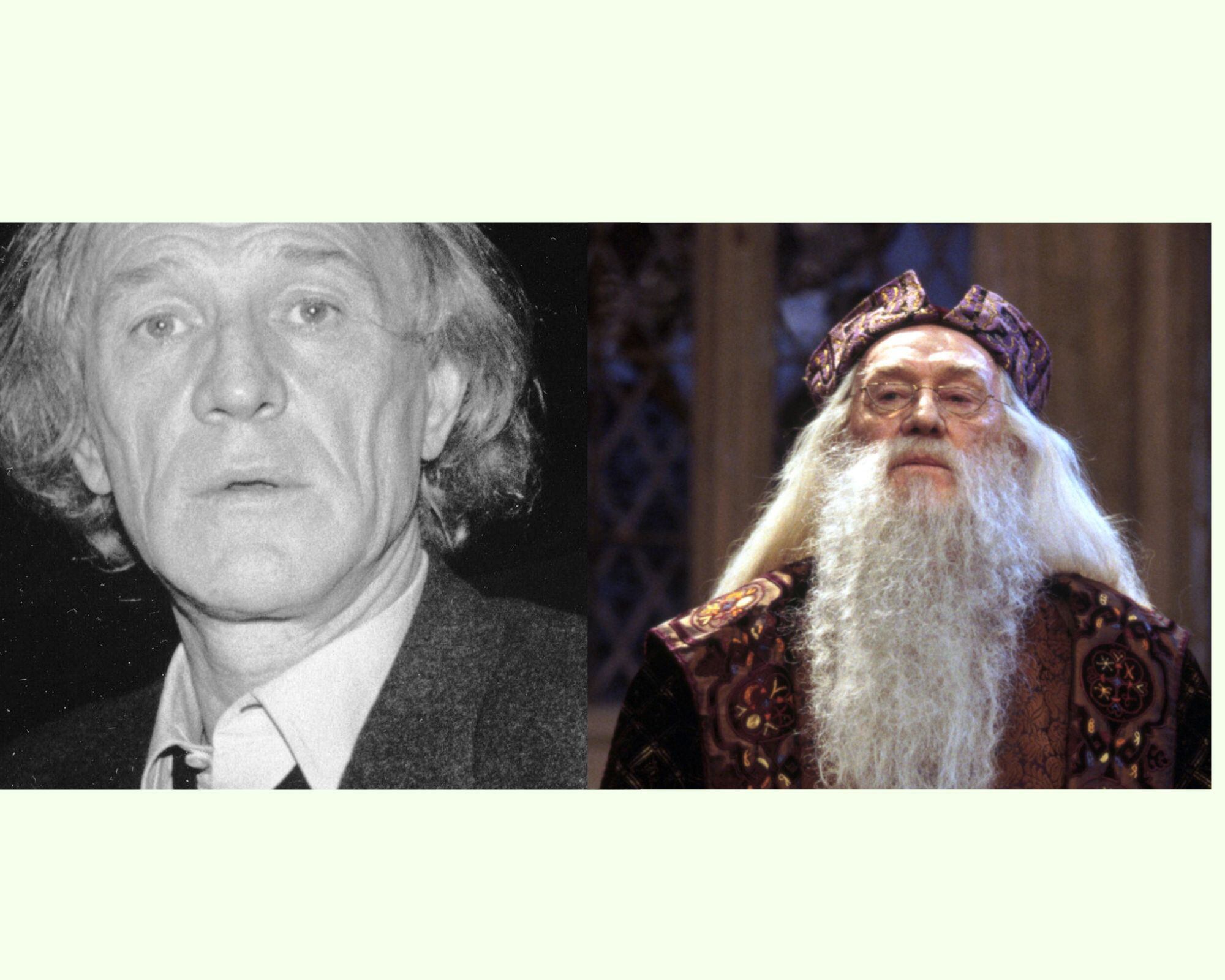 Richard Harris fue el primer Albus Dumbledore en la saga de Harry Potter. Falleció a los 72 años, poco después de rodar el segundo filme 'La cámara de los secretos'. Foto: Warner Bros - WikiCommons