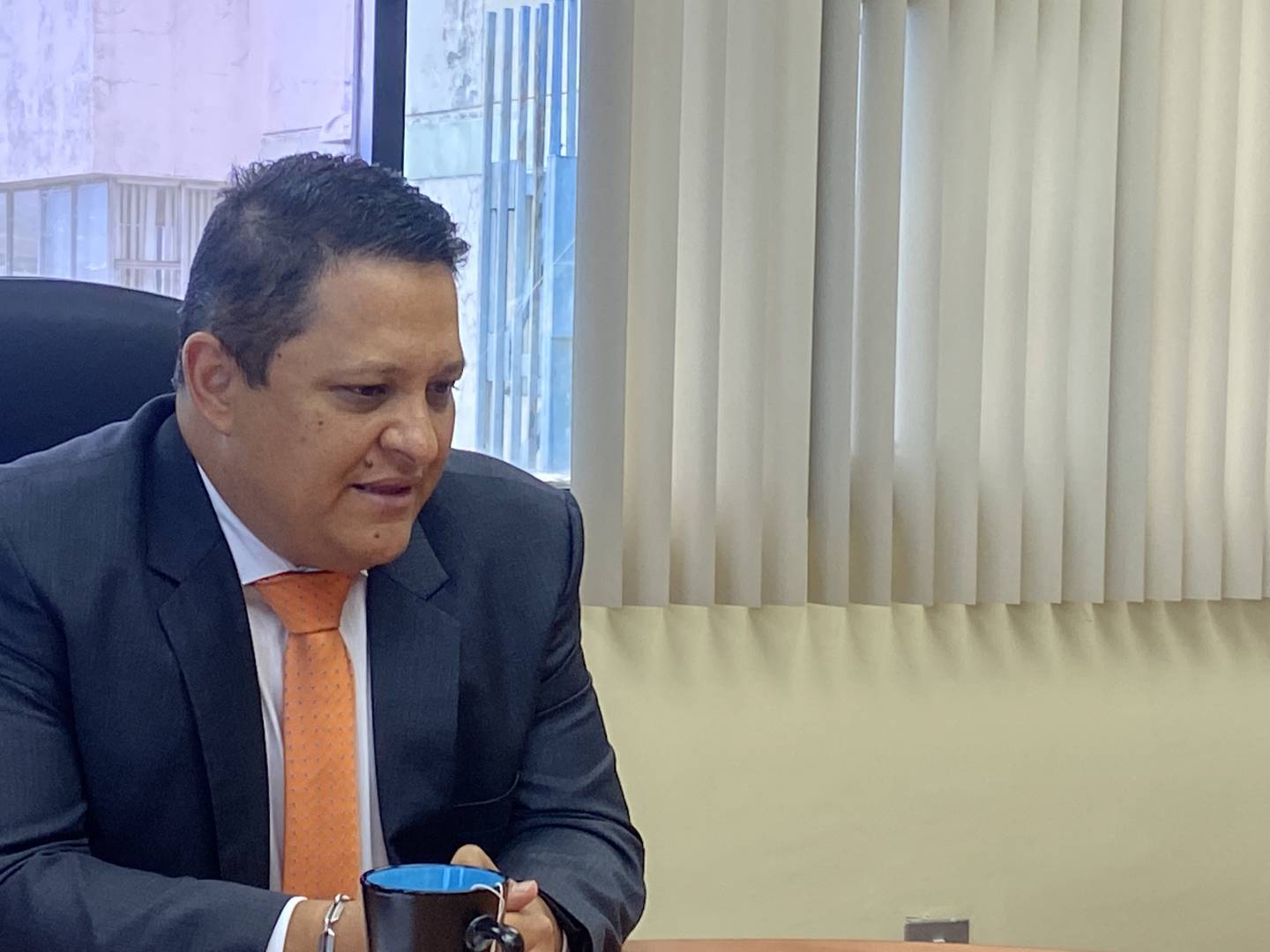 El gerente general de Racsa, Mauricio Barrantes, reconoció que el 2 de setiembre del 2022 sostuvo una reunión con "representantes de la Uccaep". Foto: Natasha Cambronero