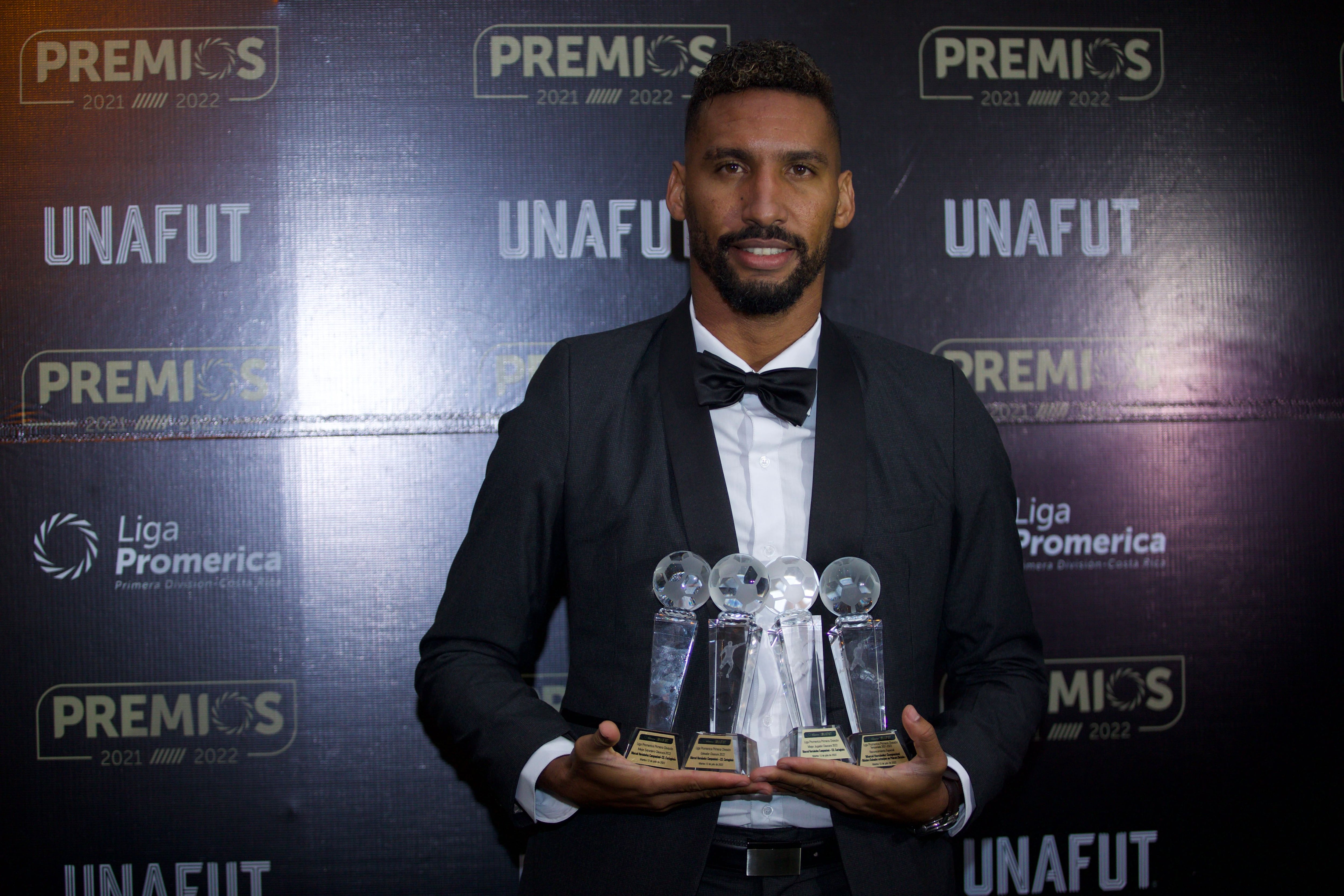 Marcel Hernández ganó el premio a mejor jugador del Clausura 2022, mejor extranjero, goleador y tuvo una mención especial por convertirse en el máximo goleador extranjero en Costa Rica. 
