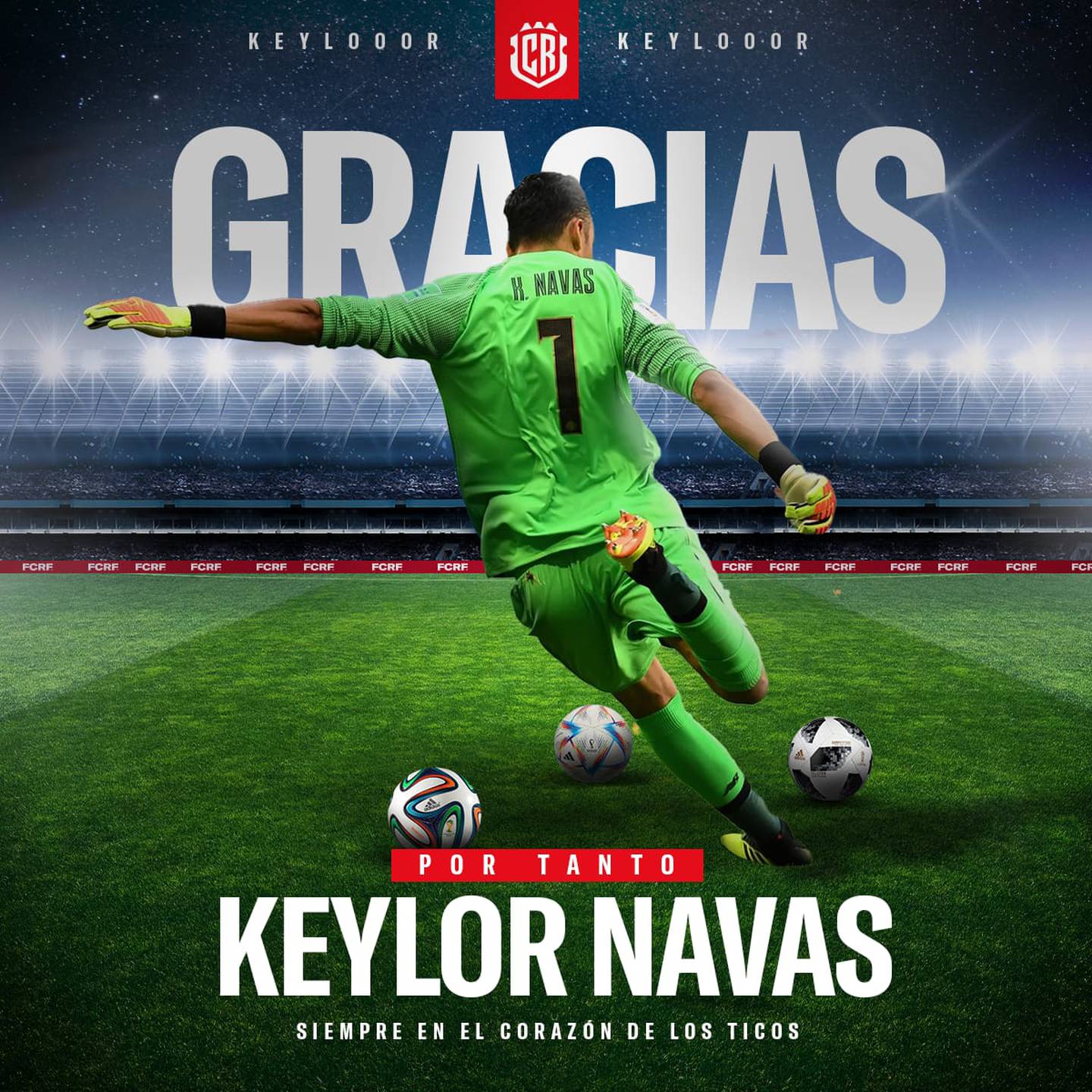 Keylor Navas Gamboa
Retiro de la Selección Nacional
23 de mayo del 2024
Imagen Fedefutbol