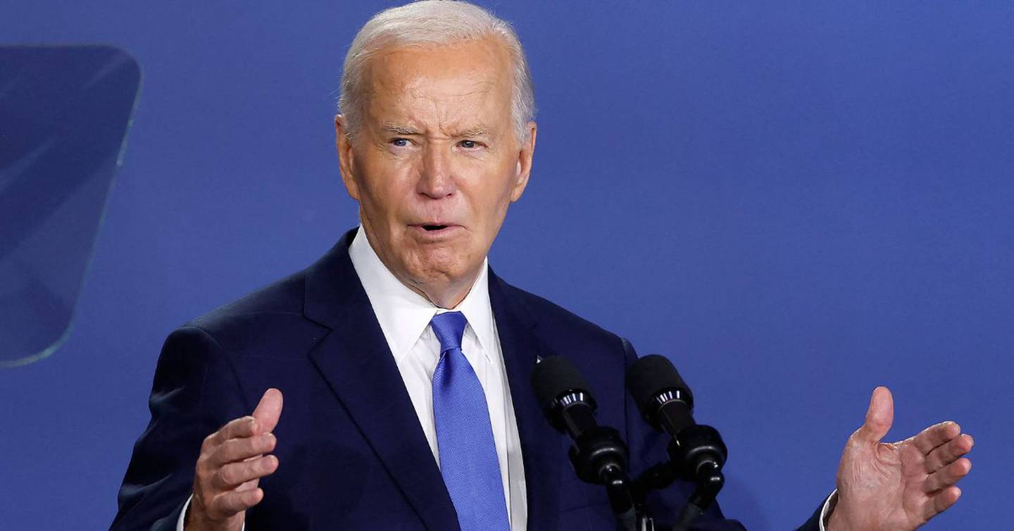 El presidente de los Estados Unidos, Joe Biden, se equivocó y llamó a Zelenski "presidente Putin" en la cumbre de la OTAN en Washington. (Foto: AFP)