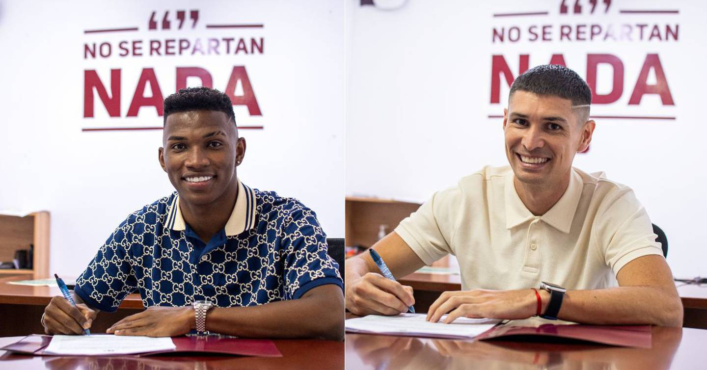 Luis Díaz y Joseph Mora firmaron sus contratos con Saprissa.