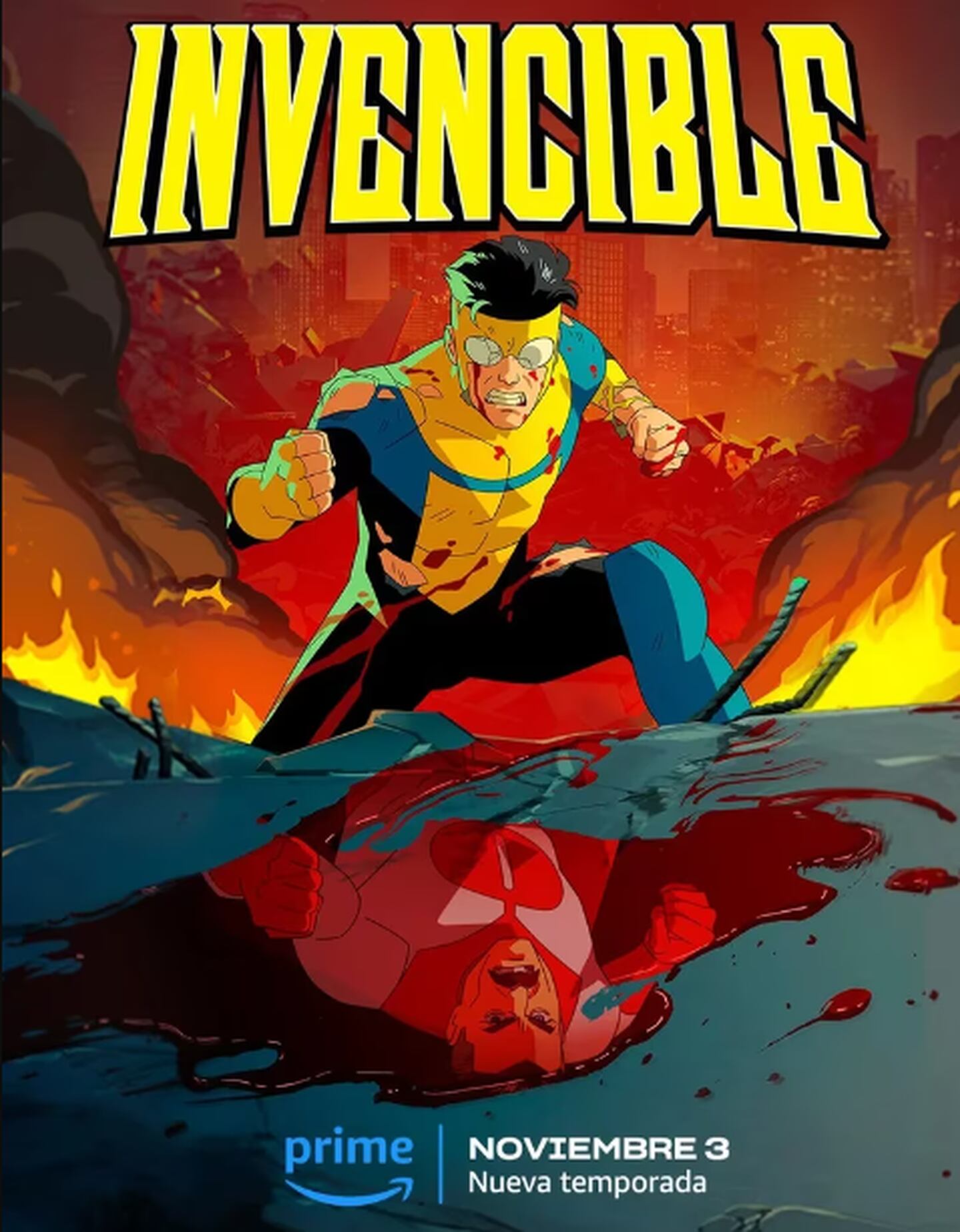La serie 'Invincible' se estrenó en marzo del 2021.  La segunda temporada presentará las dudas del protagonista sobre sus poderes.