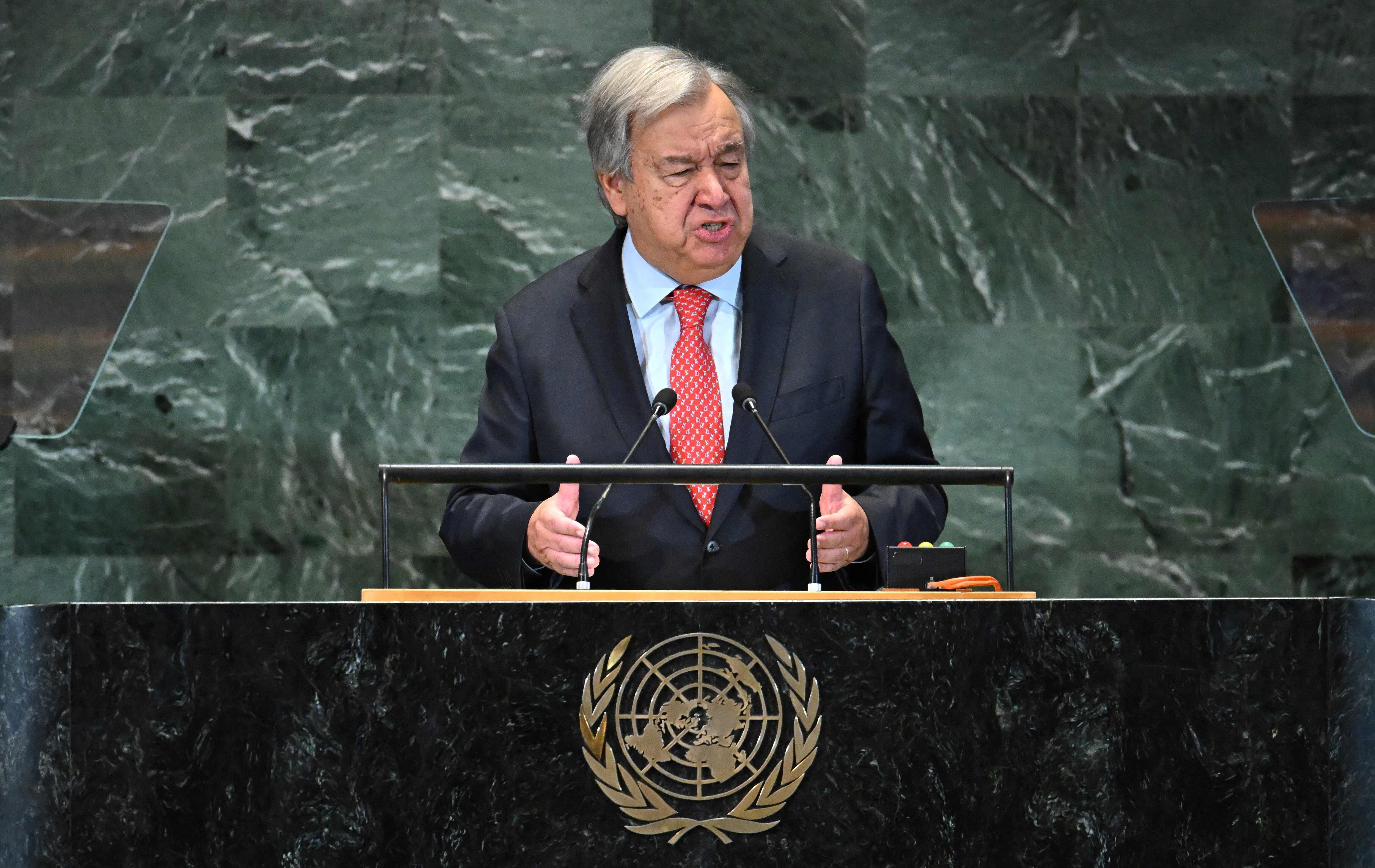 Antonio Guterres, secretario general de las Naciones Unidas, expresó su consternación por las 