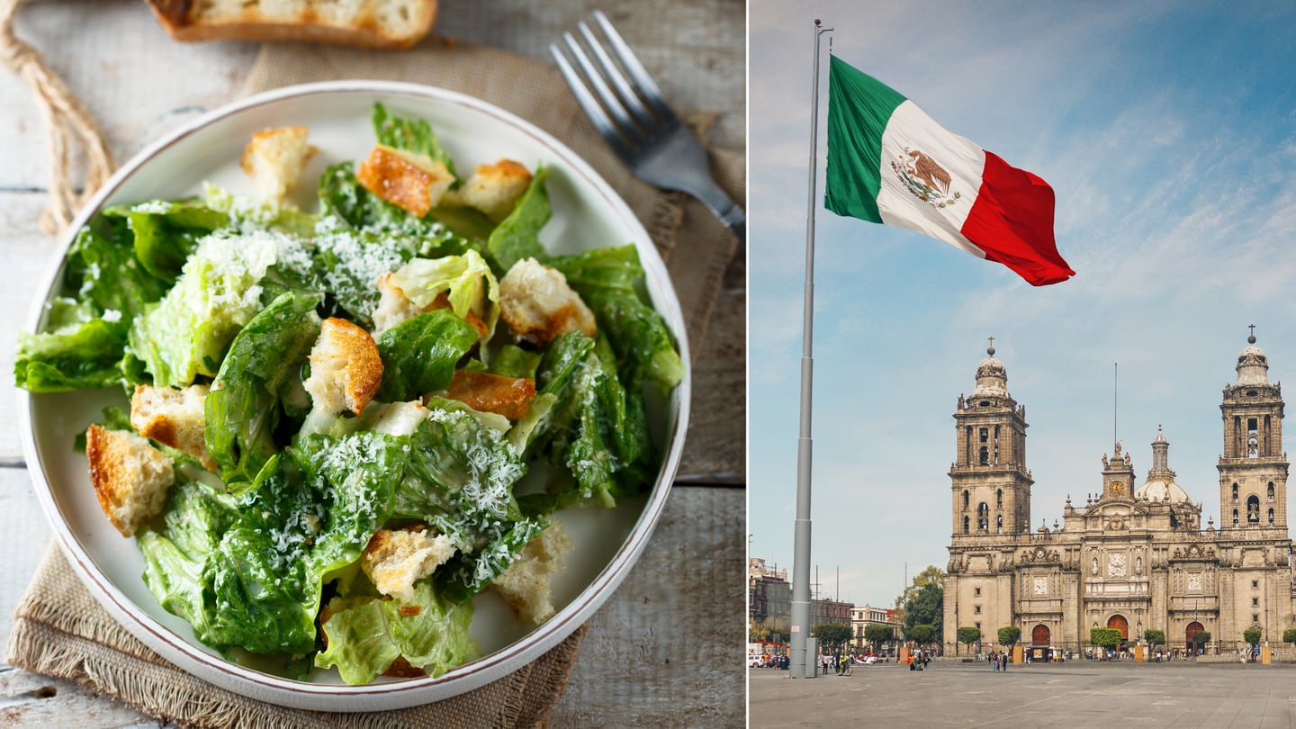 La ensalada César, creada en México por Caesar Cardini, se ha convertido en un ícono culinario en Estados Unidos.