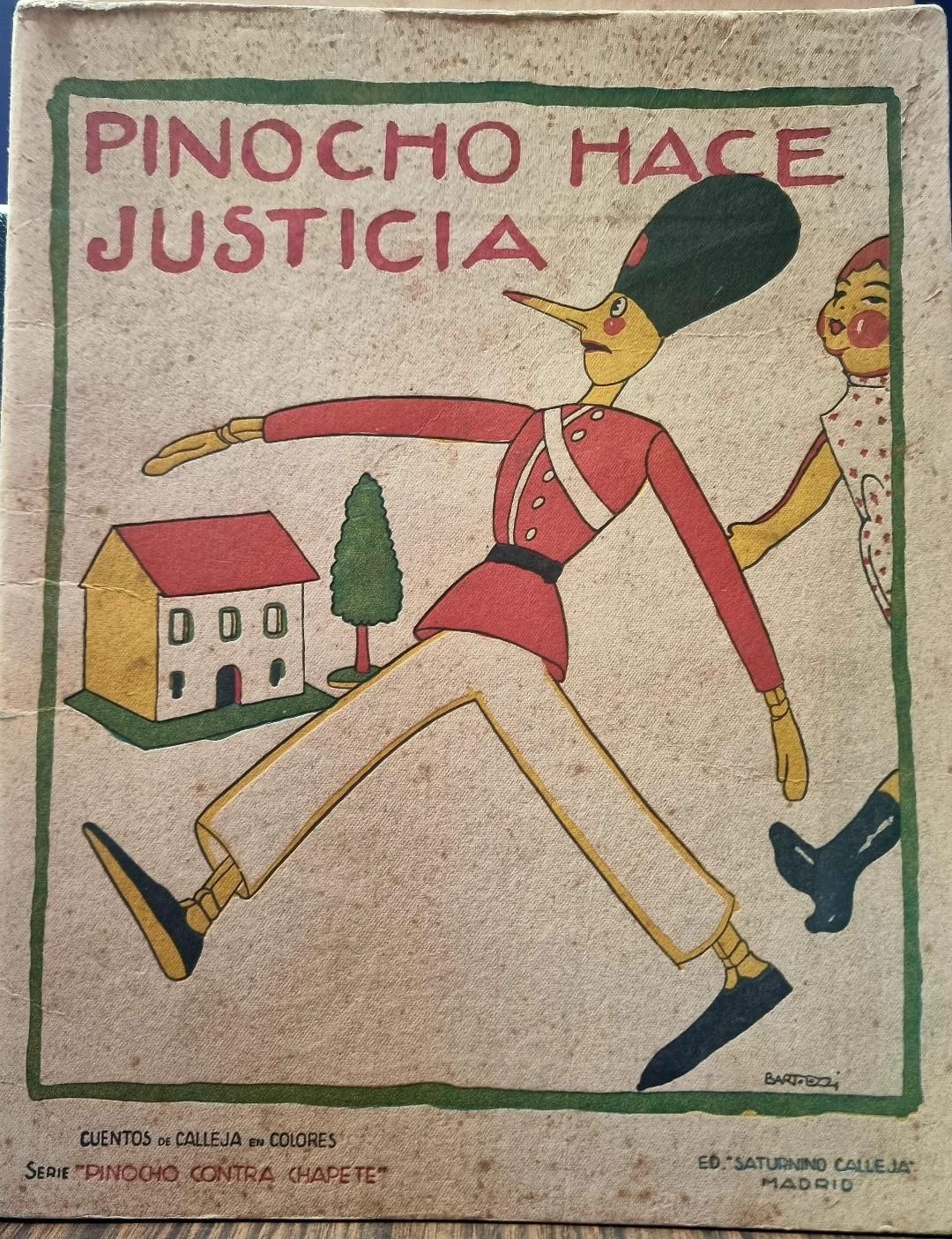 Libro de colección 'Pinocho contra Chapete', publicado por Calleja en Madrid.
