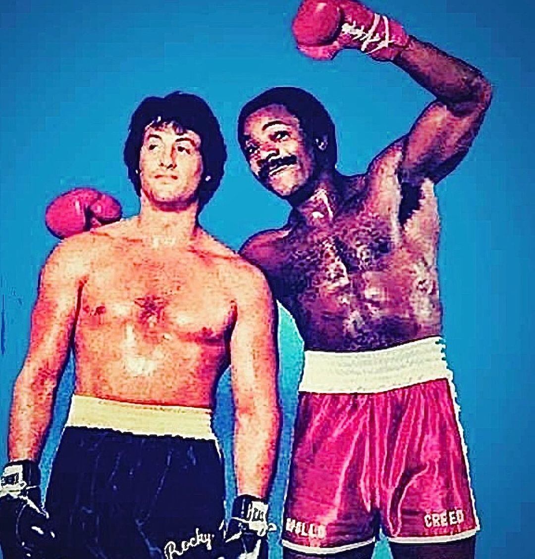 Sylvester Stallone trabajó con Carl Weathers en las primeras cuatro películas de 'Rocky'. 
