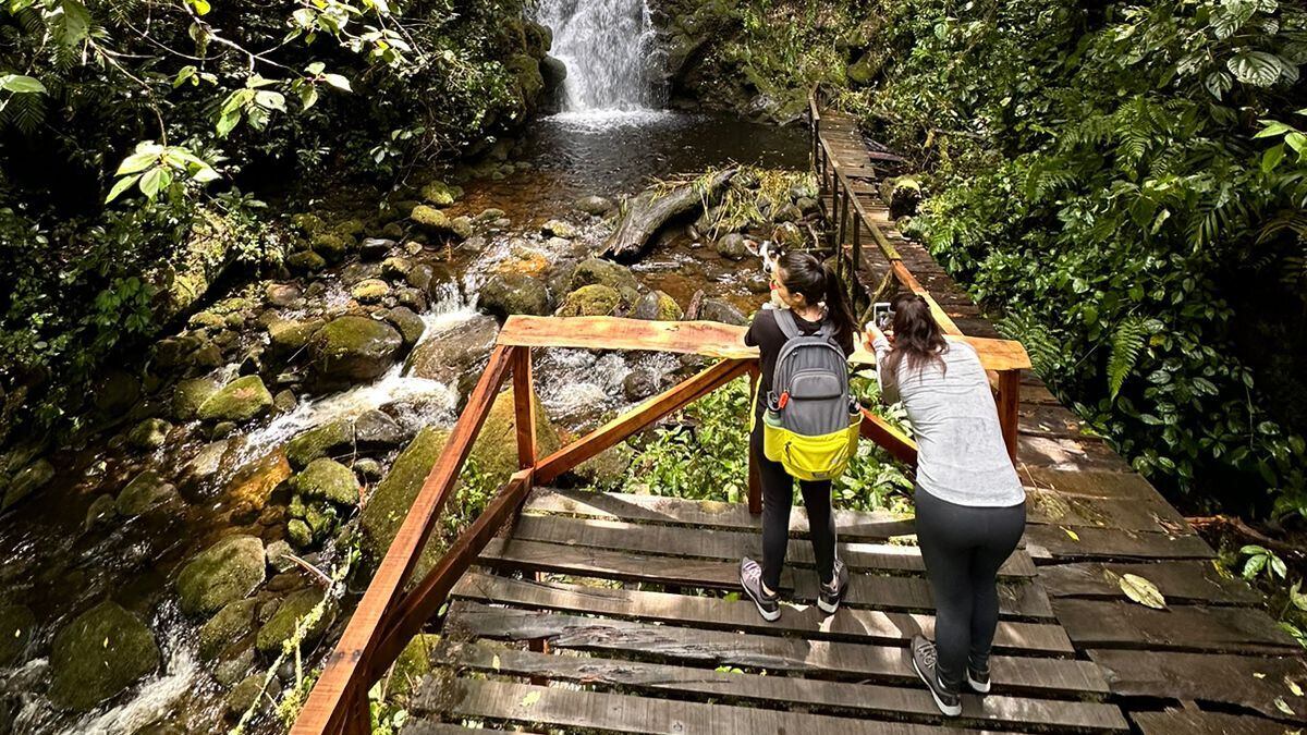 El parque de aventuras se ubica 3 kilómetros al norte de la Iglesia Católica en  San José de la Montaña, Heredia.
